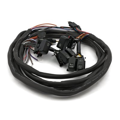 Not lighted. Direct replacement switch housing switches, complete kit for models equipped with cruise control. Incl. brake light switch, terminals and hardware. Ready to install. Complete with pre-installed 60" (152cm) wiring for stock applications.