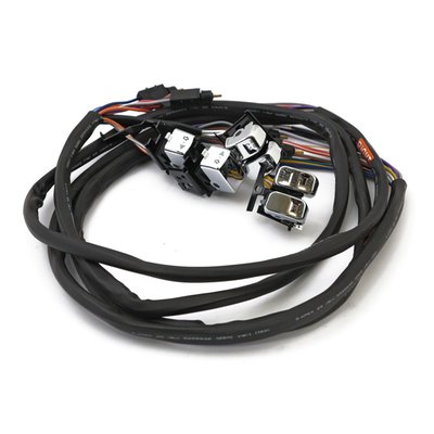 Not lighted. Direct replacement switch housing switches, complete kit for models equipped with cruise control. Incl. brake light switch, terminals and hardware. Ready to install. Complete with pre-installed 60" (152cm) wiring for stock applications.