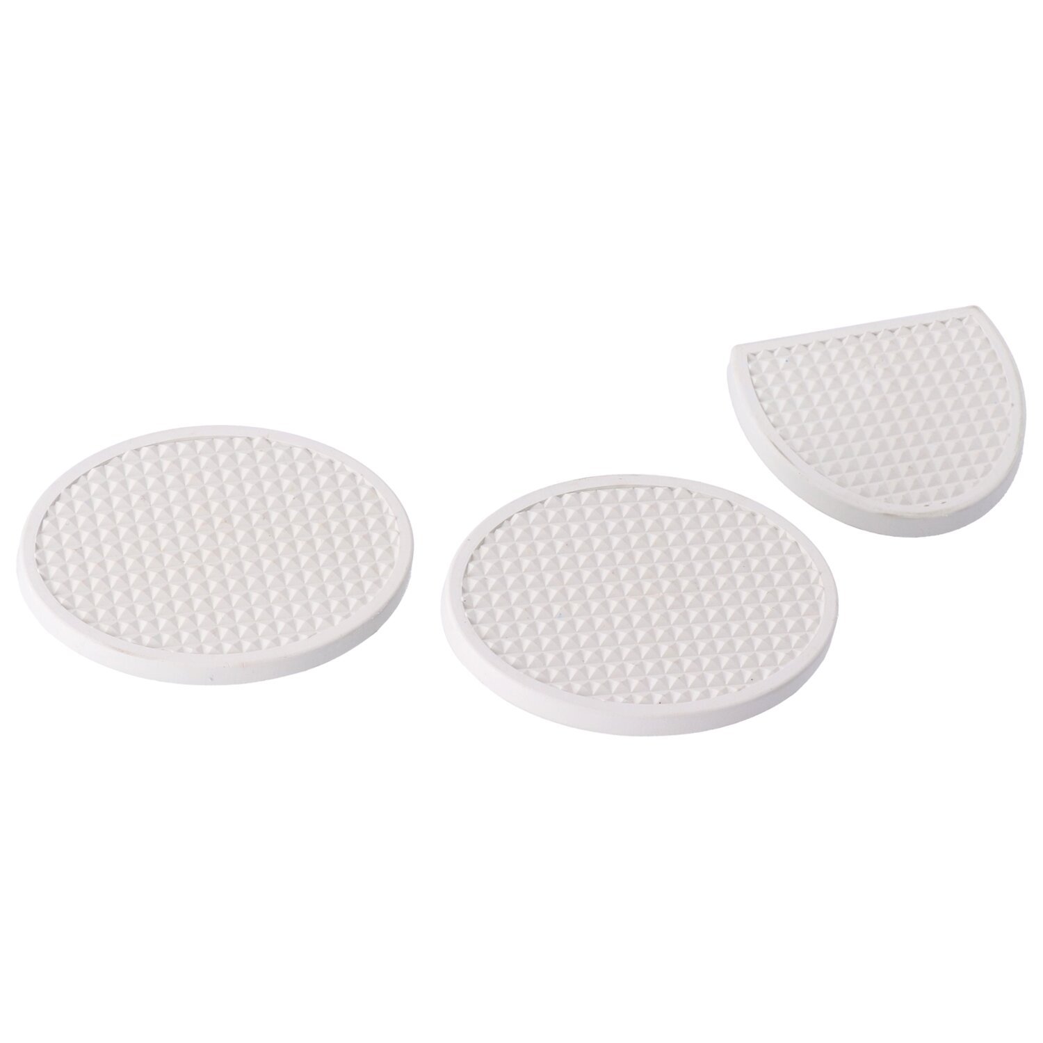 Brake & clutch pedal pads set, White