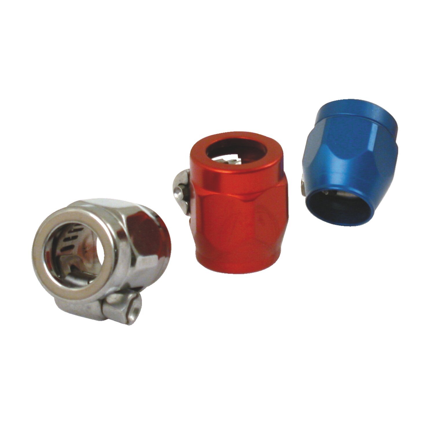 Goodridge hose clamps, 3/8, Chrome
