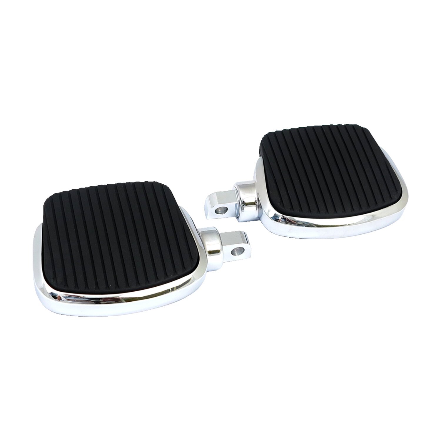 Mini floorboard kit. 4" long, Chrome
