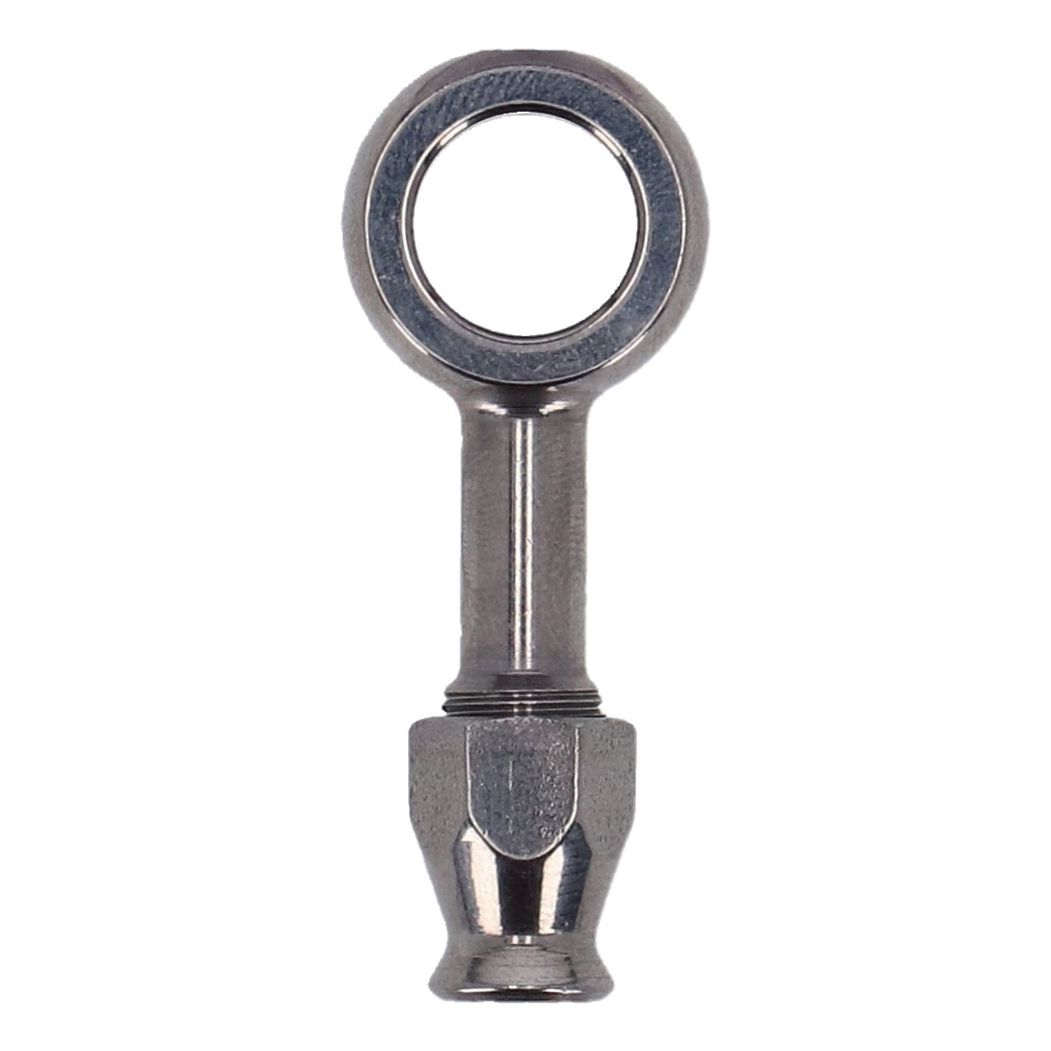 Goodridge, 12mm banjo fitting straight. Stainless