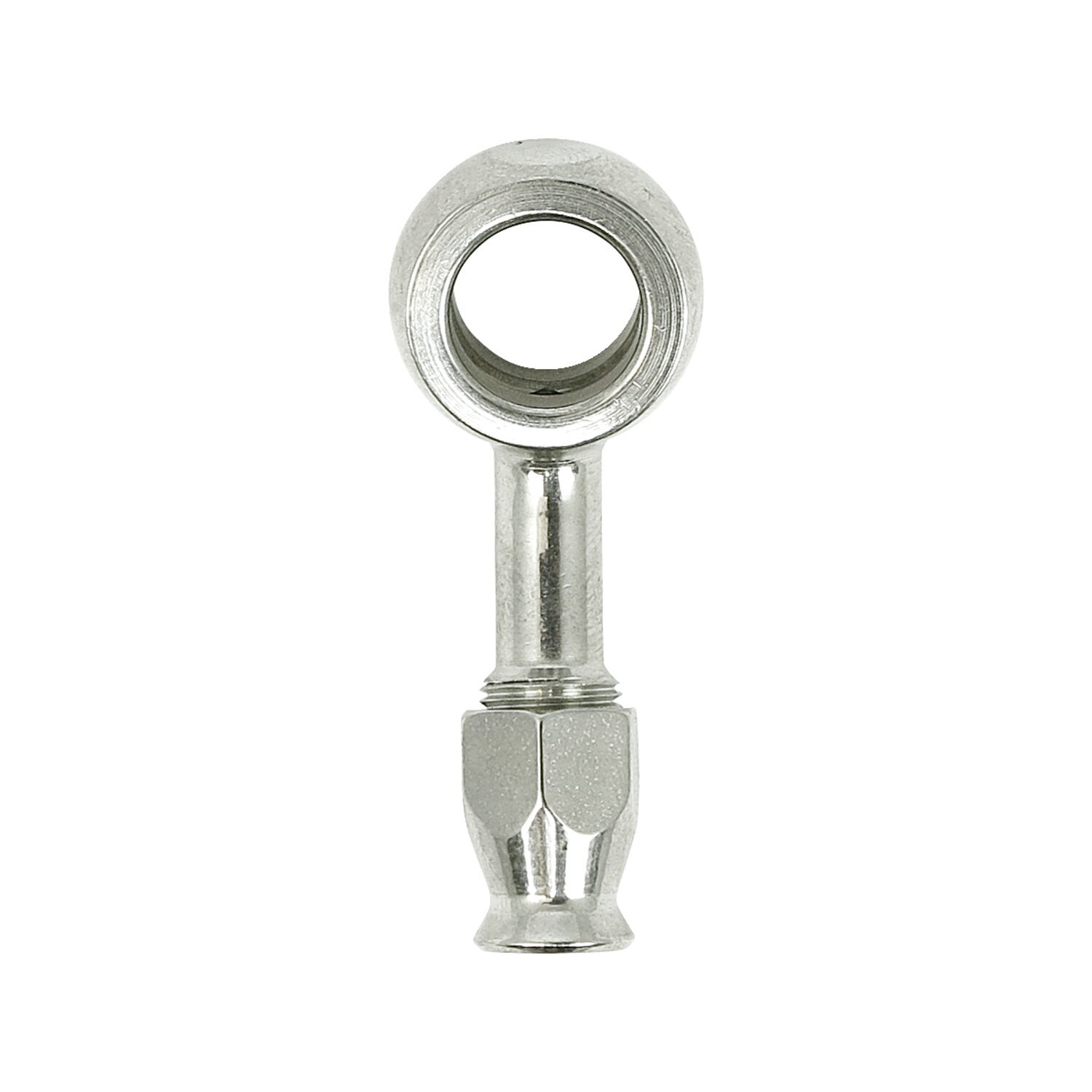 Goodridge, 12mm banjo fitting 20 degree bend. SS