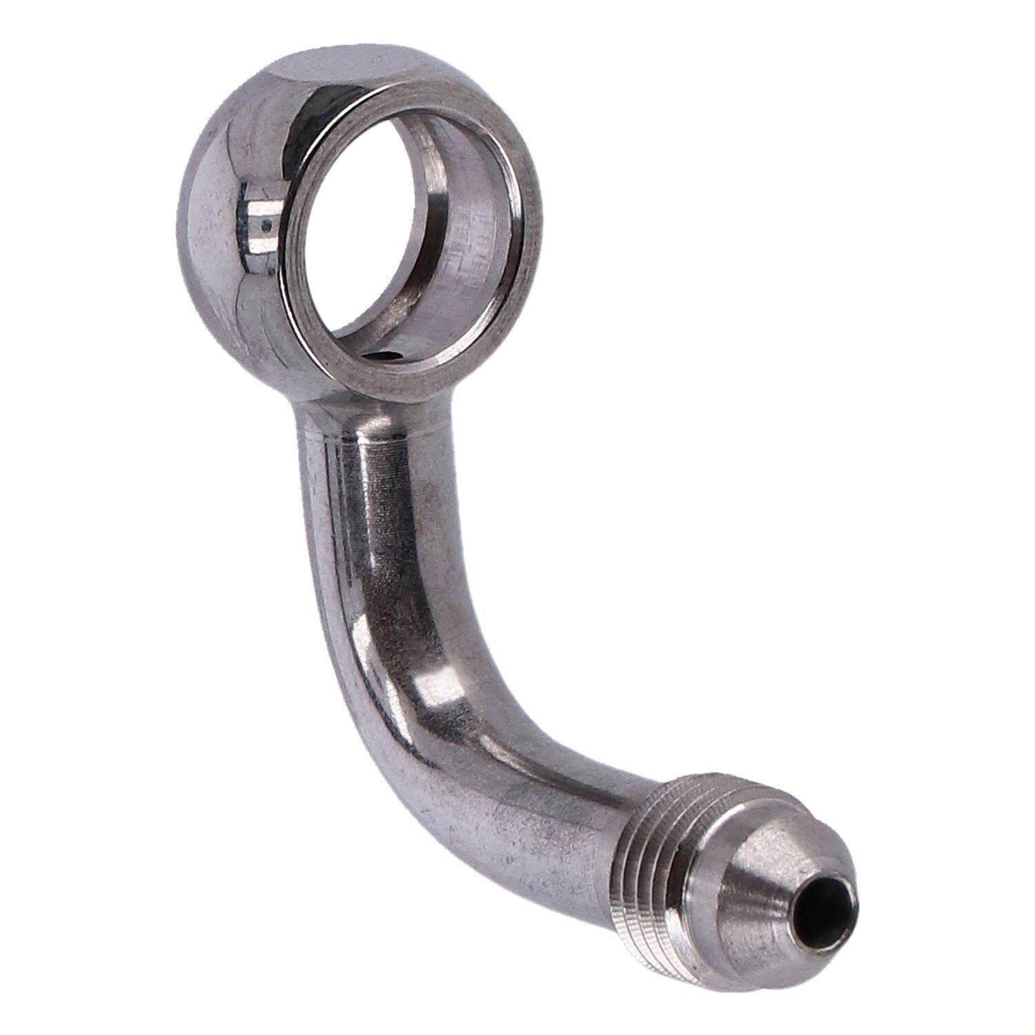 Goodridge, Slimline banjo fitting 7/16", 90 degrees. SS
