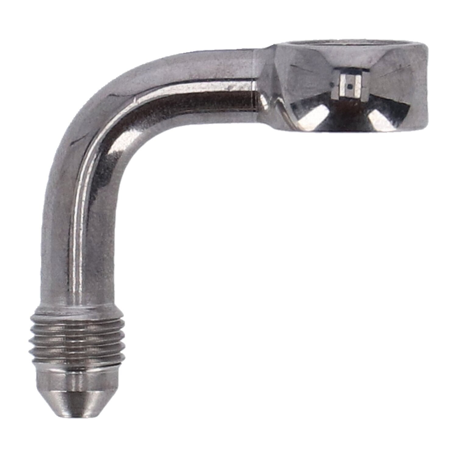 Goodridge, Slimline banjo fitting 7/16", 90 degrees. SS