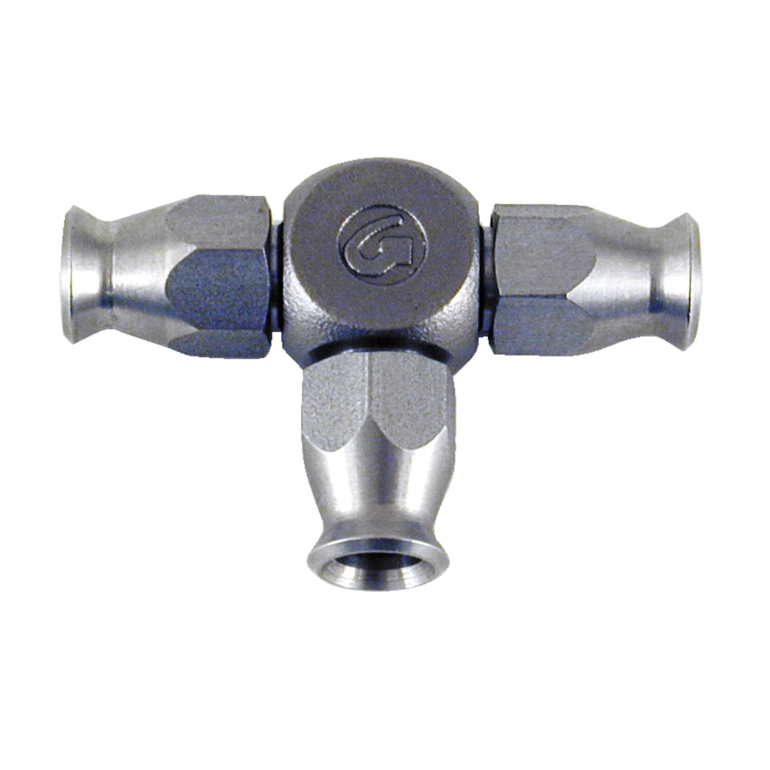 Goodridge t-fitting, 3 hose ends, ss