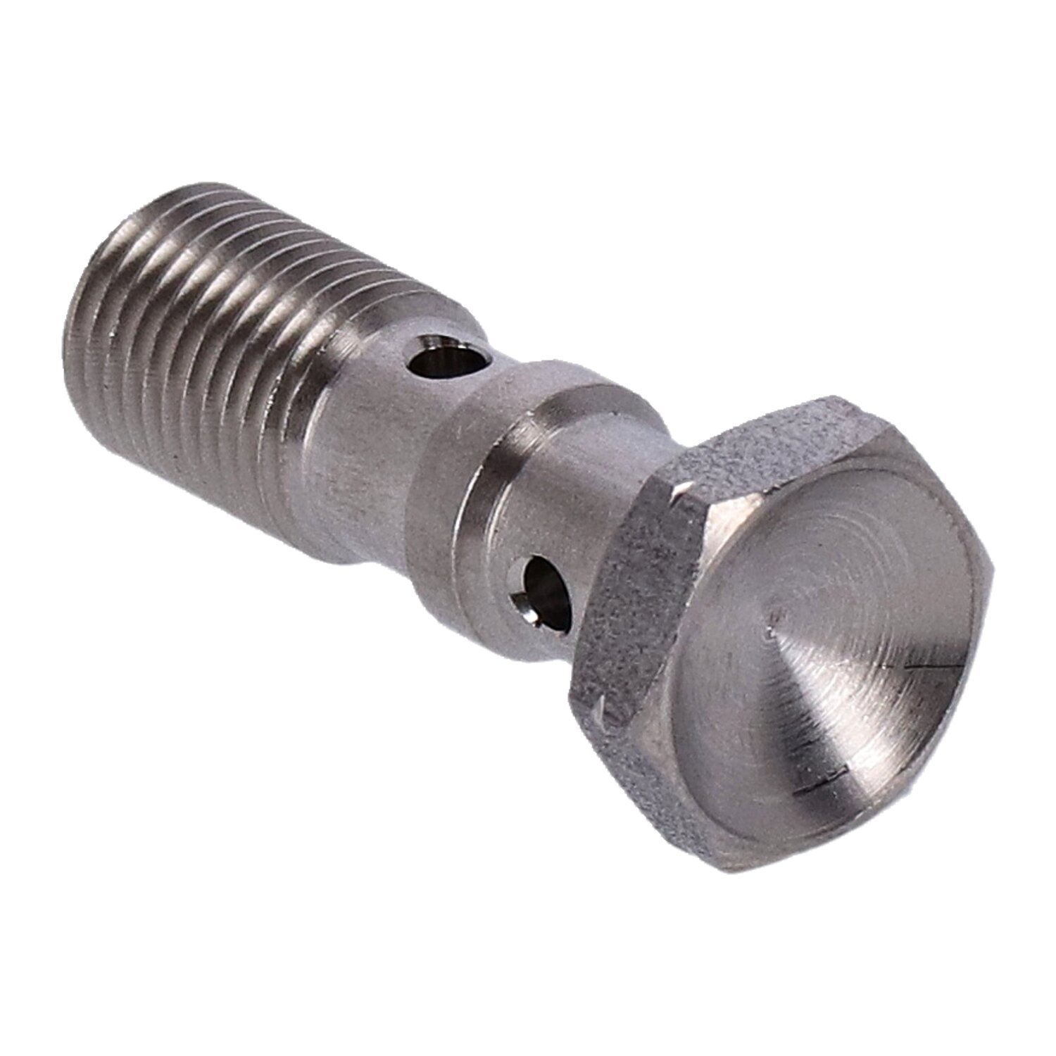Goodridge, m10x1.00 double banjo bolt. High polished SS