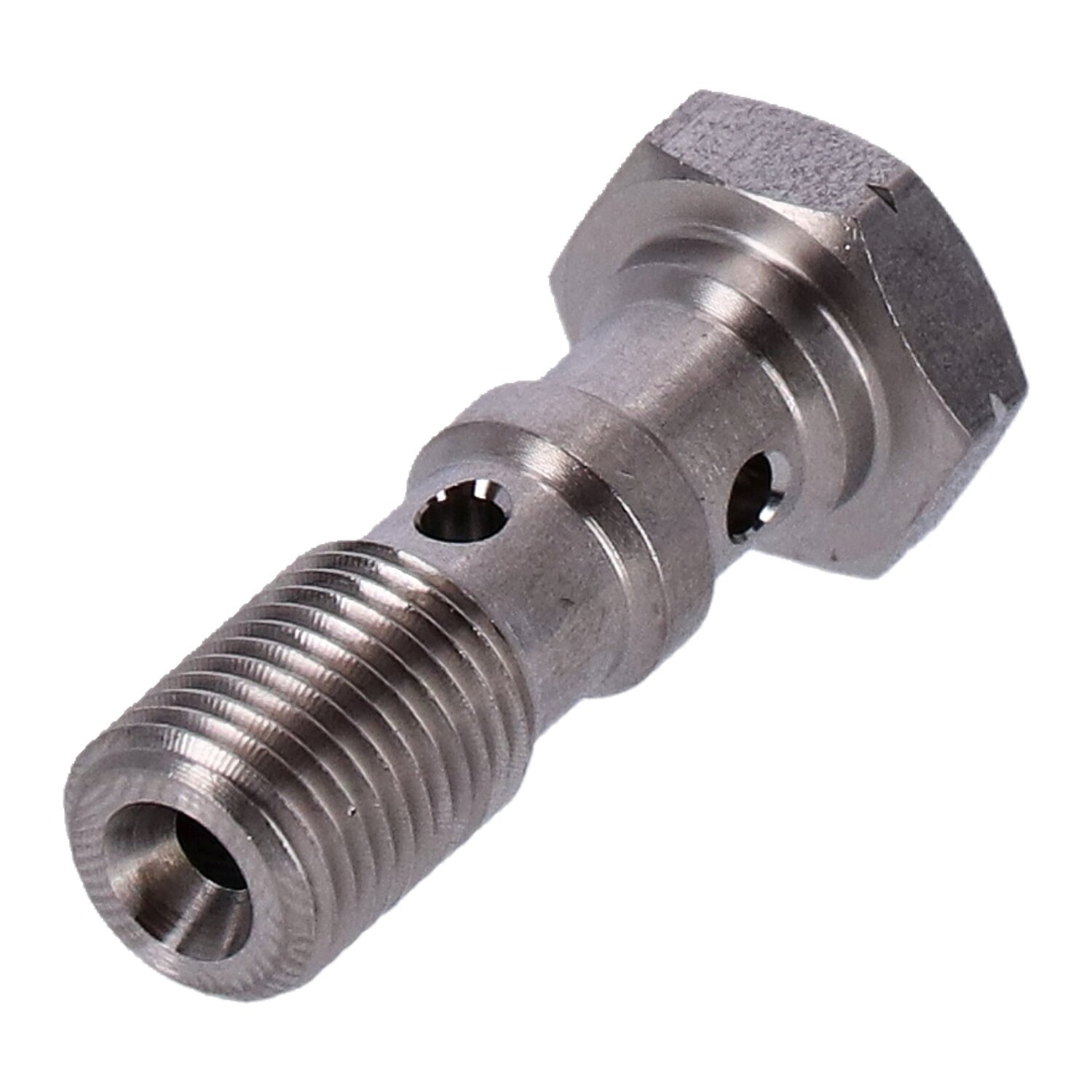 Goodridge, m10x1.00 double banjo bolt. High polished SS