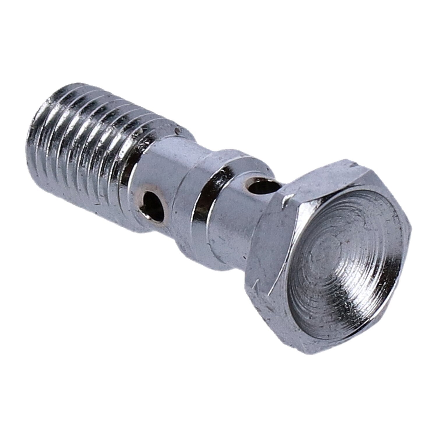 Goodridge, m10x1.25 double banjo bolt, Chrome
