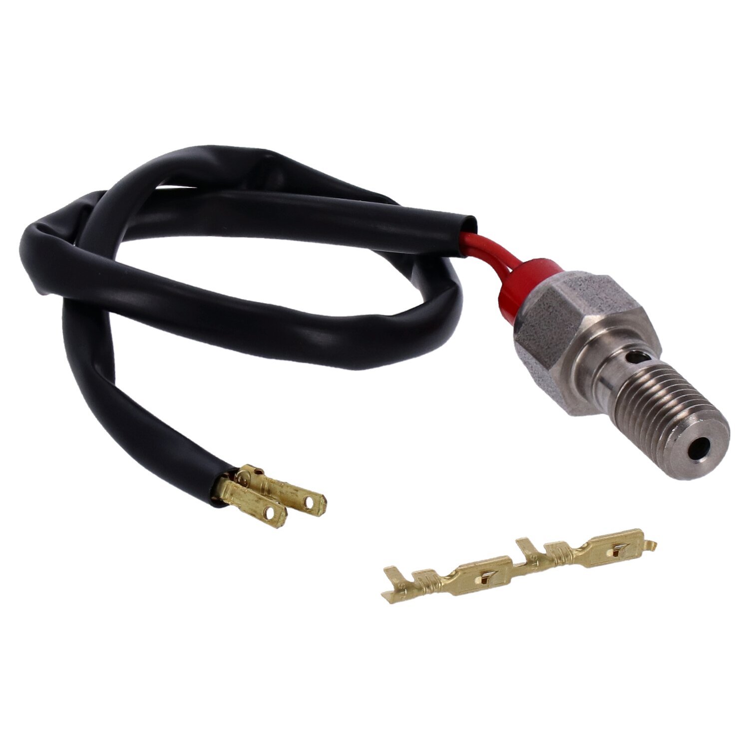 Goodridge, M10 x 1.25 banjo brake switch. SS