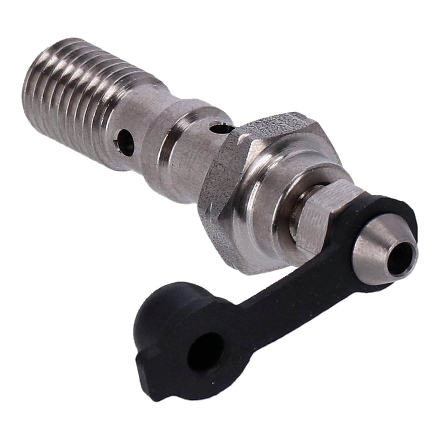 Goodridge, M10 x 1.25 double banjo bolt with bleed nipple
