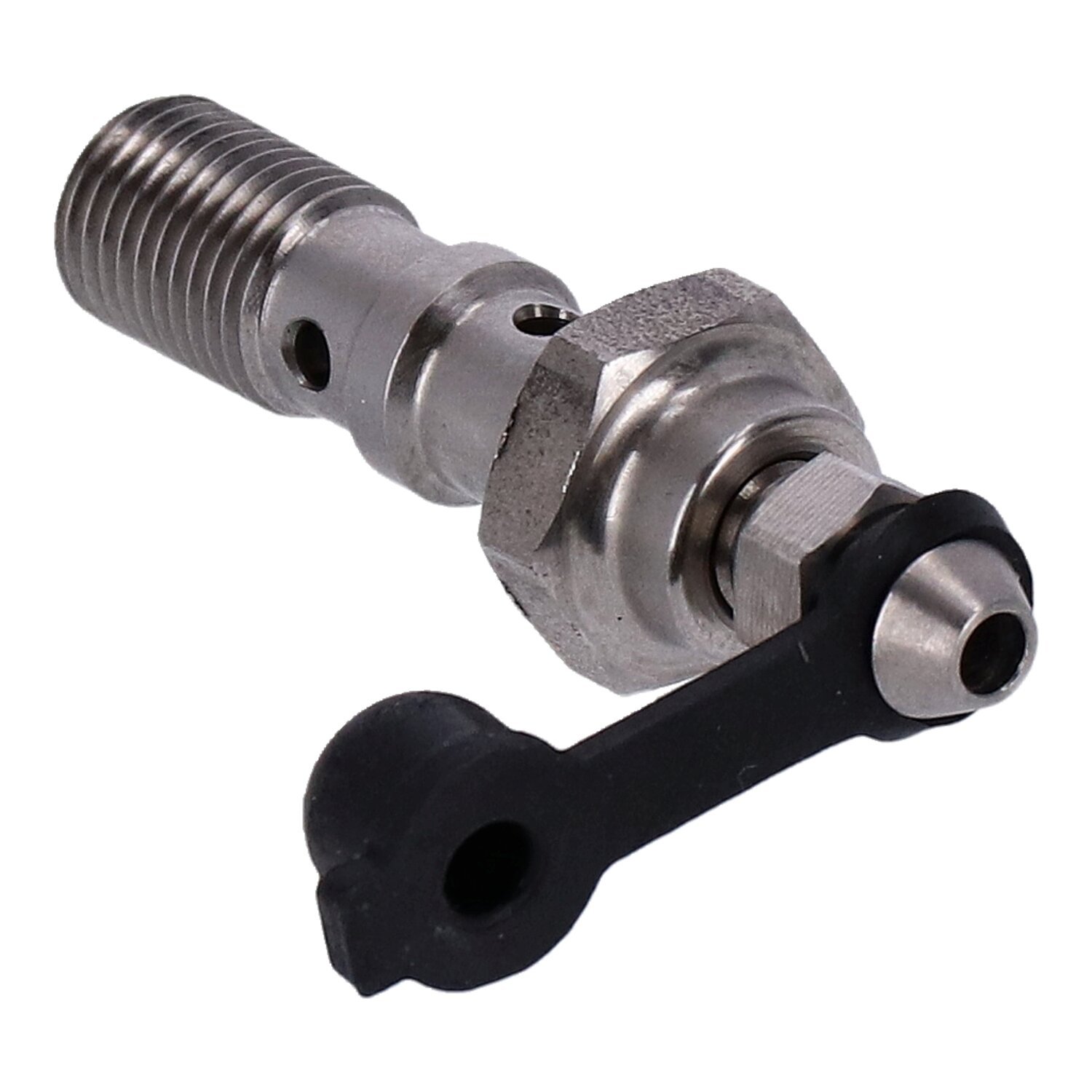 Goodridge, 3/8-24 double banjo bolt with bleed nipple