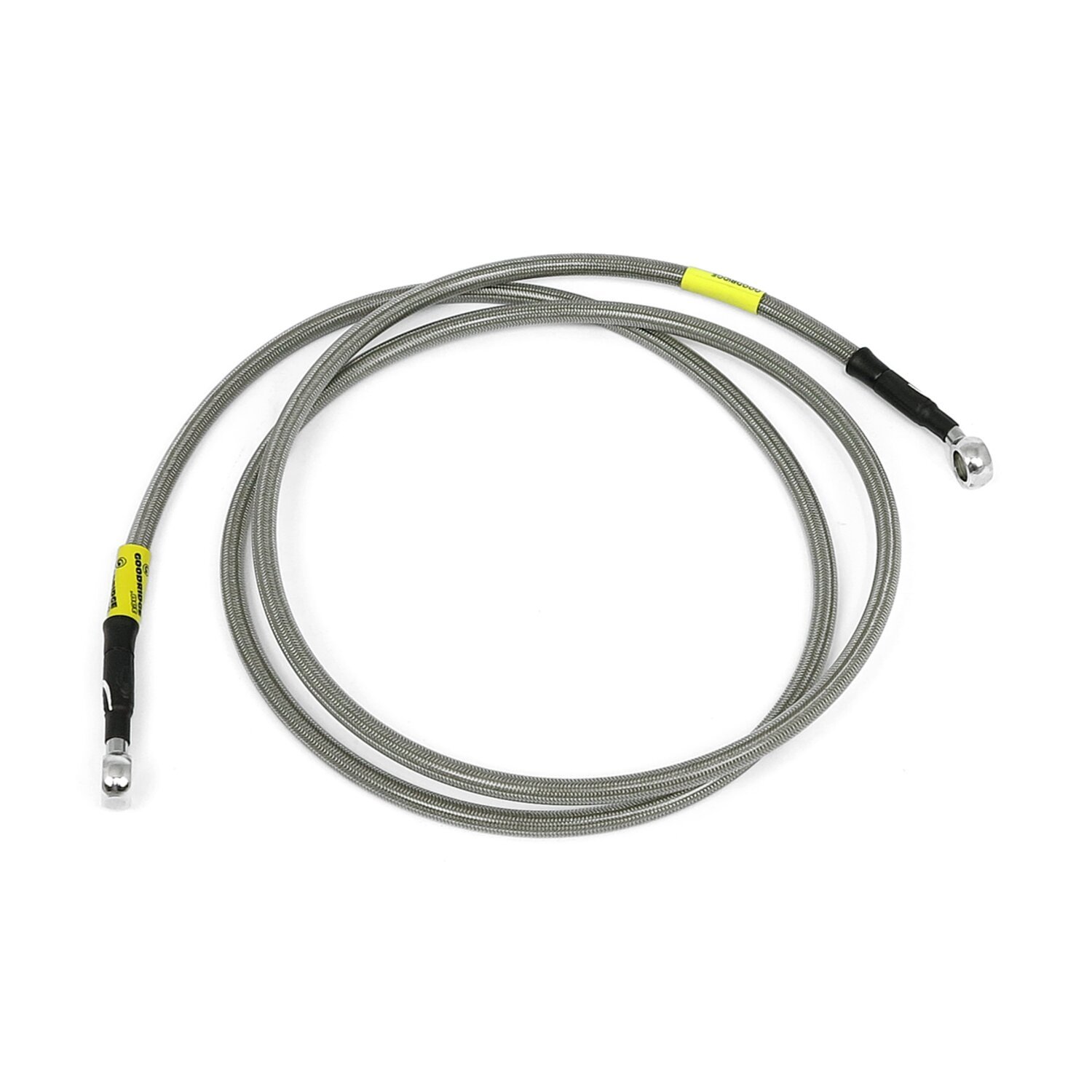 Goodridge ABS brake line upper front, stainless clear coated