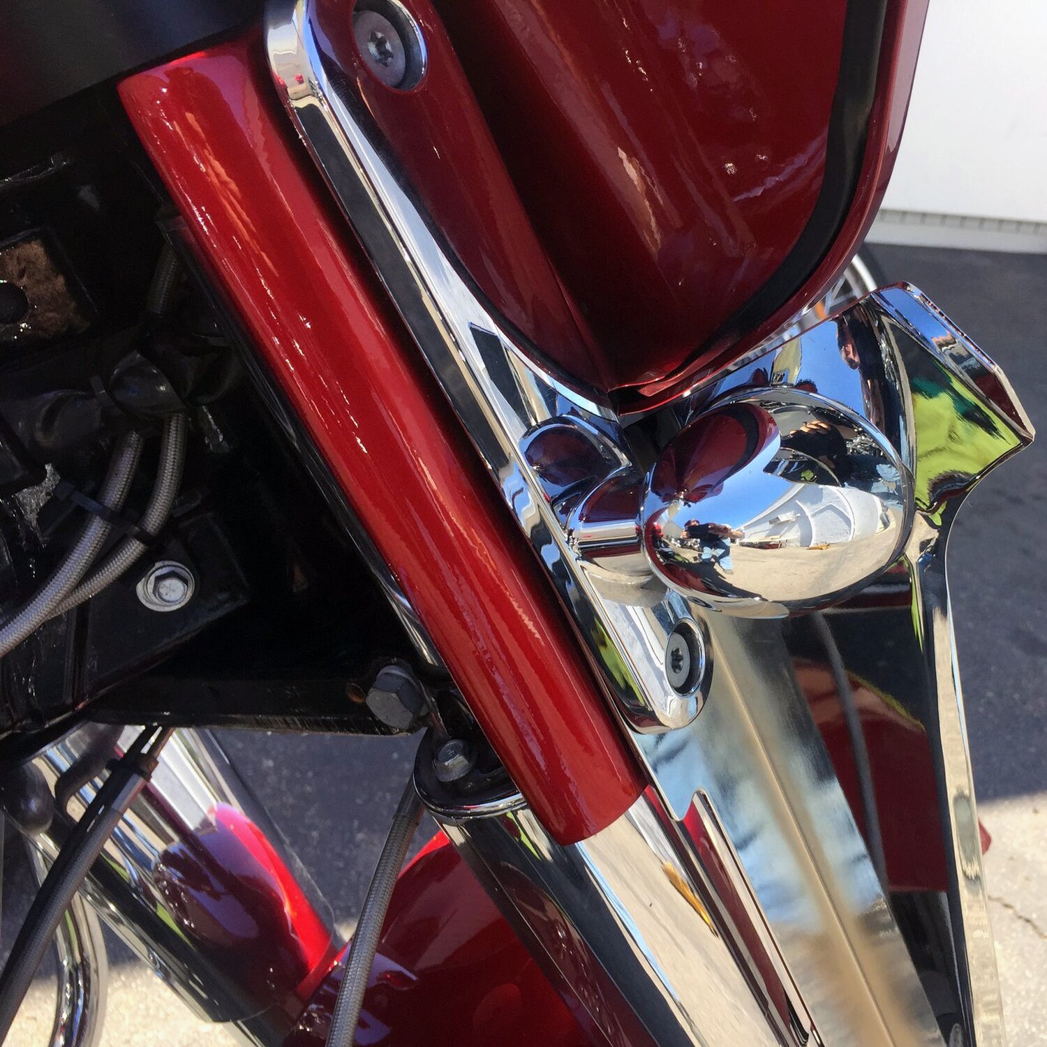 Cycle Visions, wind deflectors, Chrome