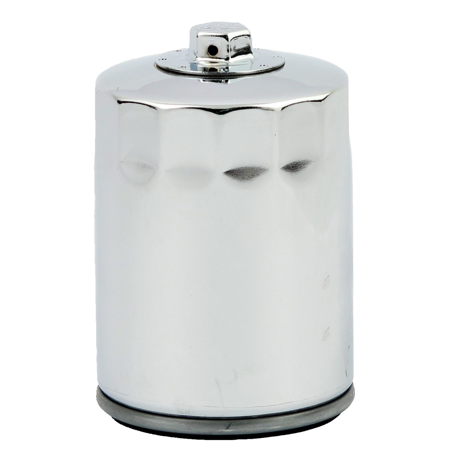 MCS, spin-on oil filter, with top nut for M8, Chrome