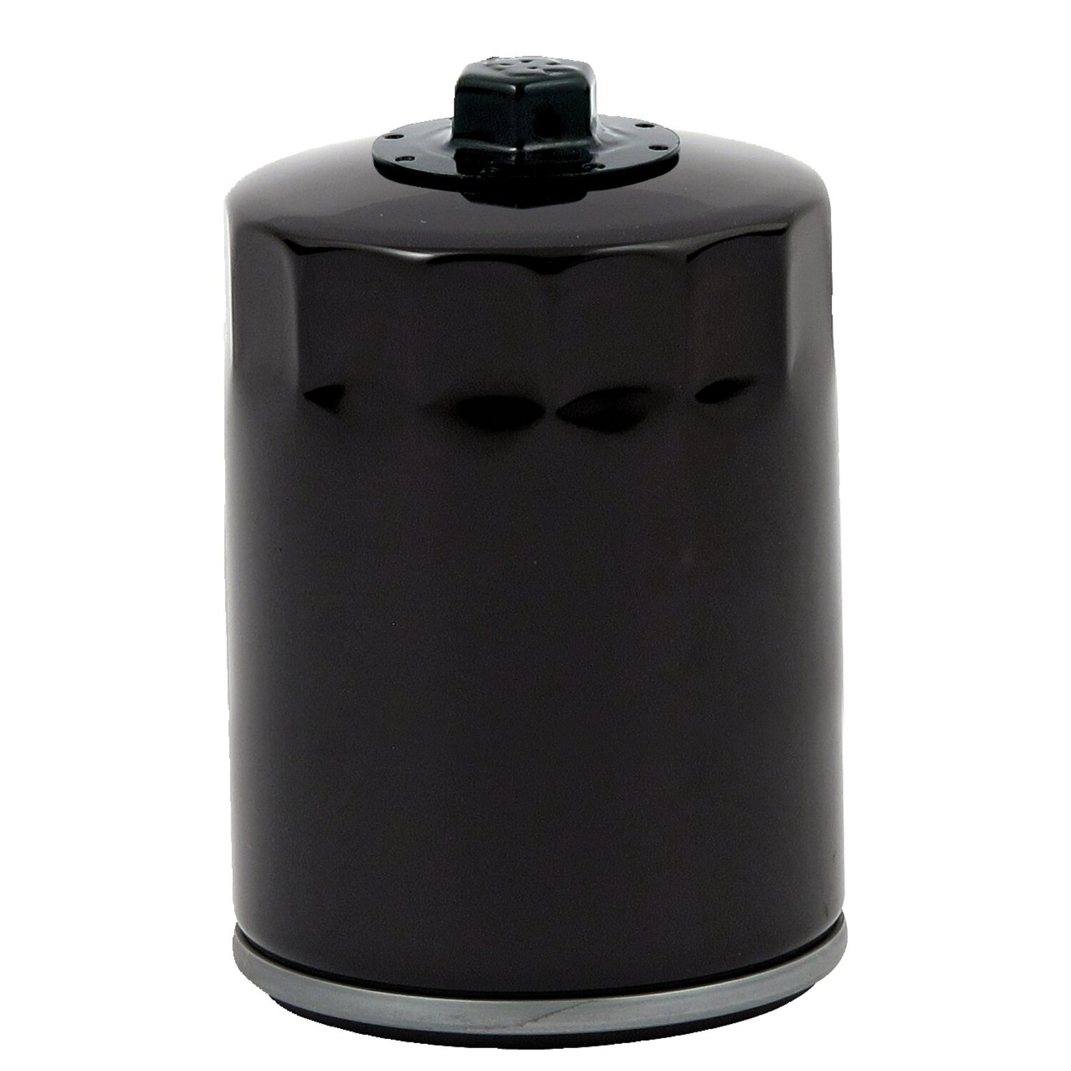 MCS, spin-on oil filter, with top nut for M8, Black