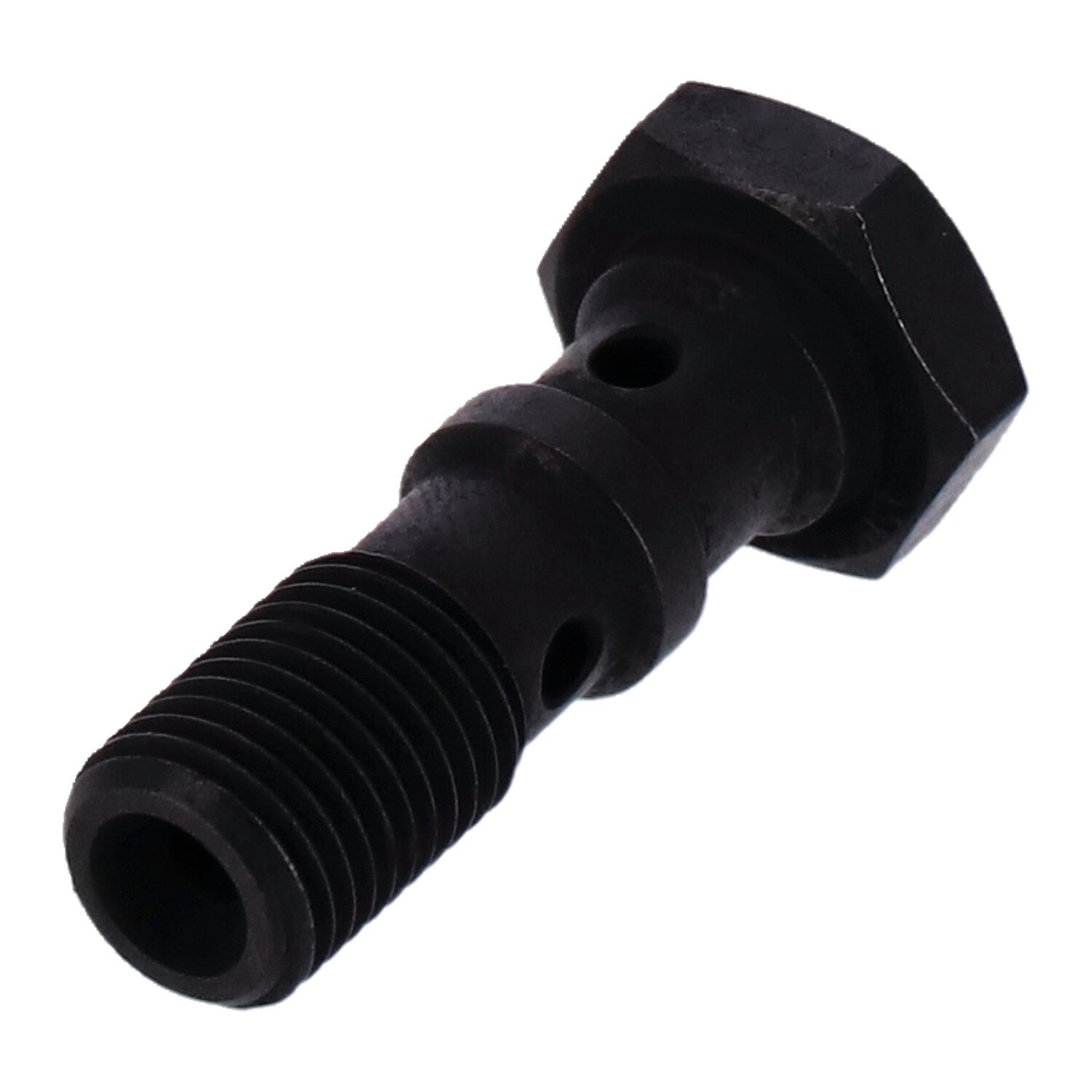 Goodridge 3/8-24 double banjo bolt, Black