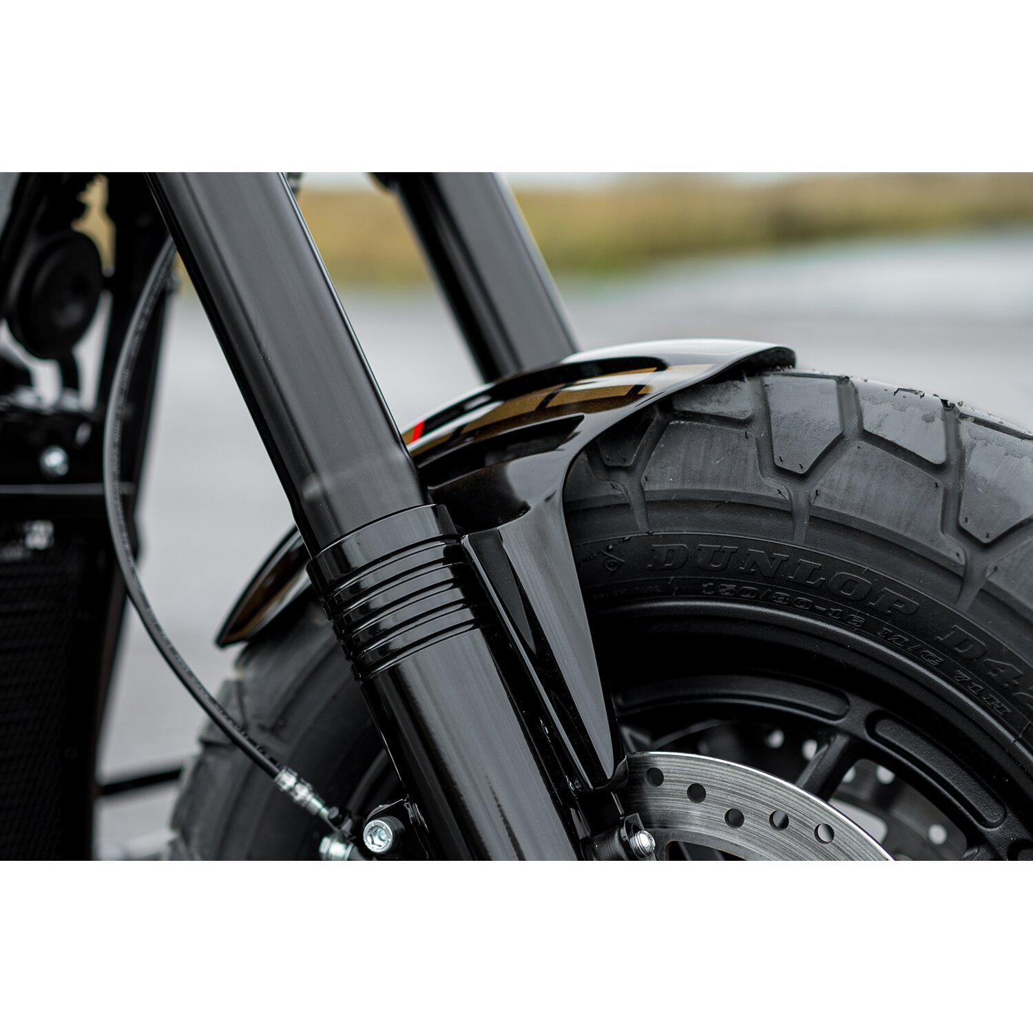 Killer Custom, 'Aggressor' front fender, Black