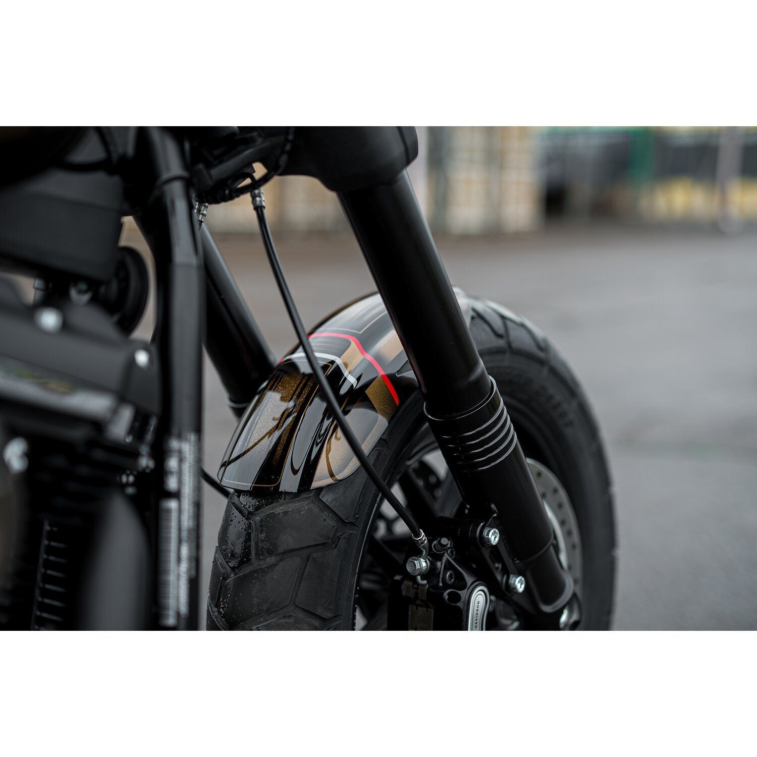 Killer Custom, 'Aggressor' front fender, Black