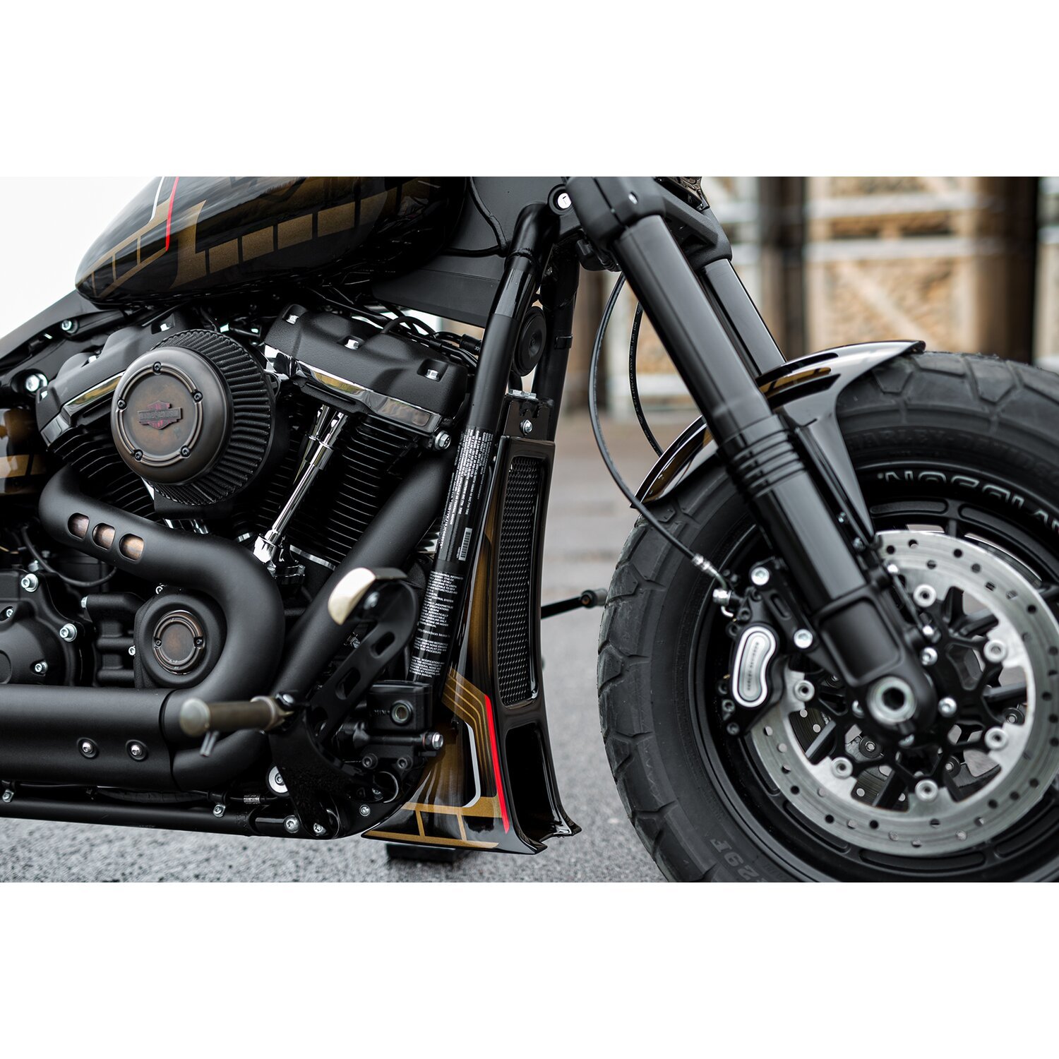 Killer Custom, 'Aggressor' front fender, Black