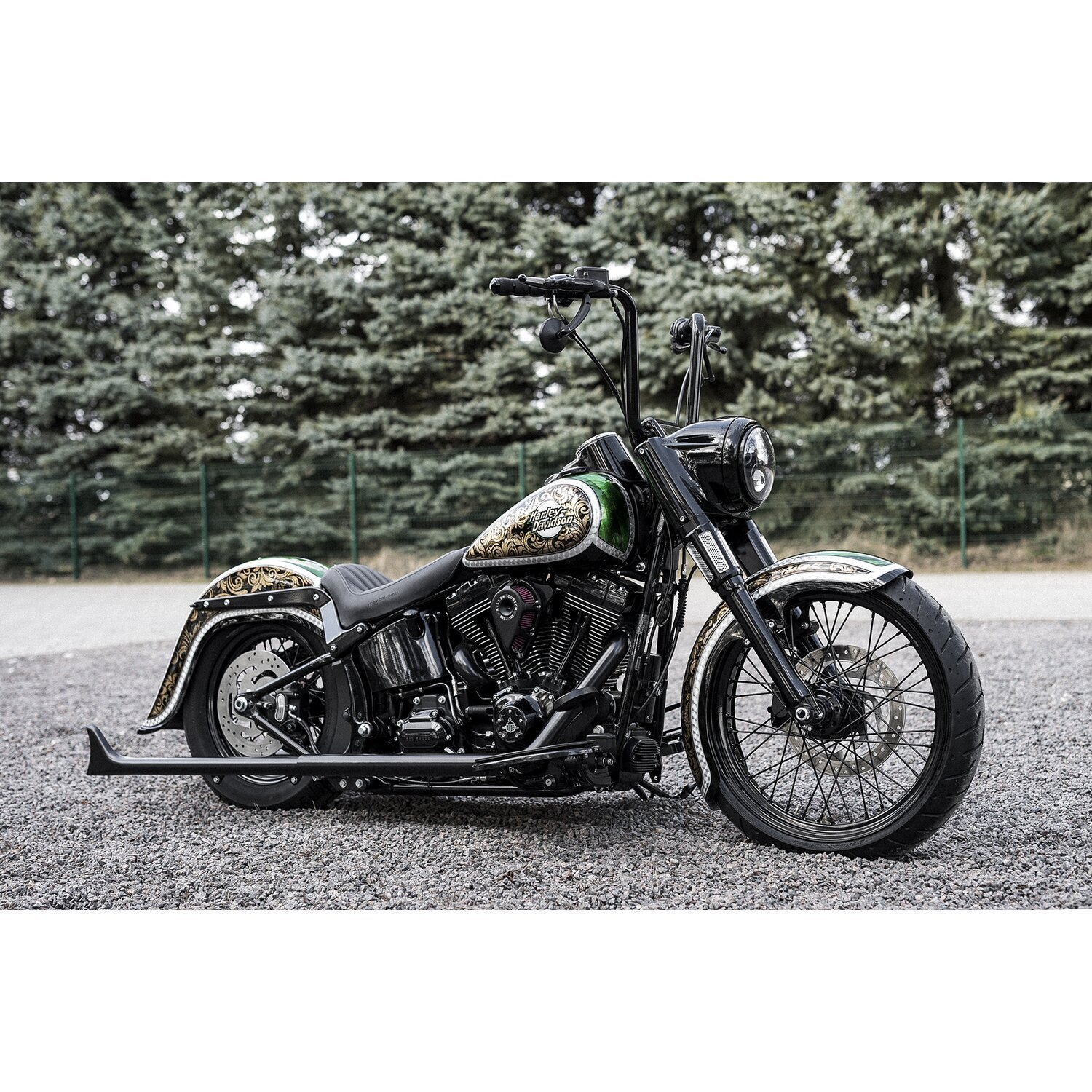 Killer Custom, 'Competition series' front wrap fender. 21", Unpainted, Raw