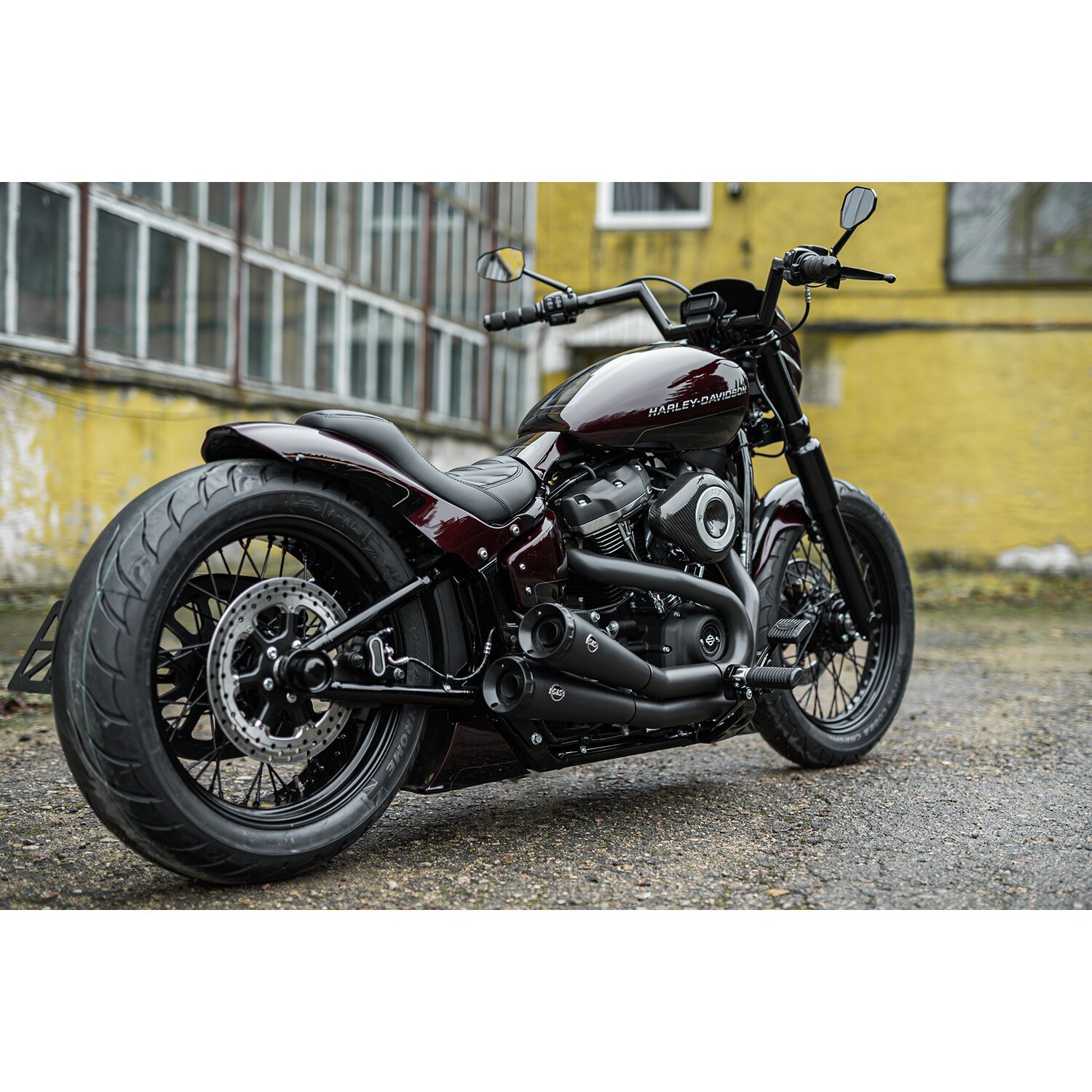 Killer Custom, 'Bobbstr' rear fender kit. For 180-200 tire, Unpainted, Raw