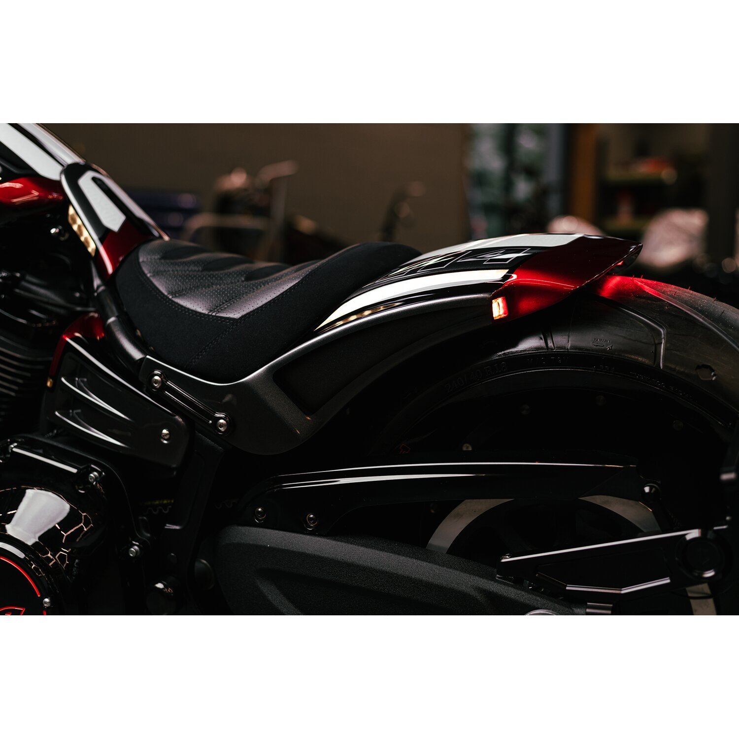 Killer Custom, 'Avenger' rear fender kit. No int. struts, Unpainted, Raw