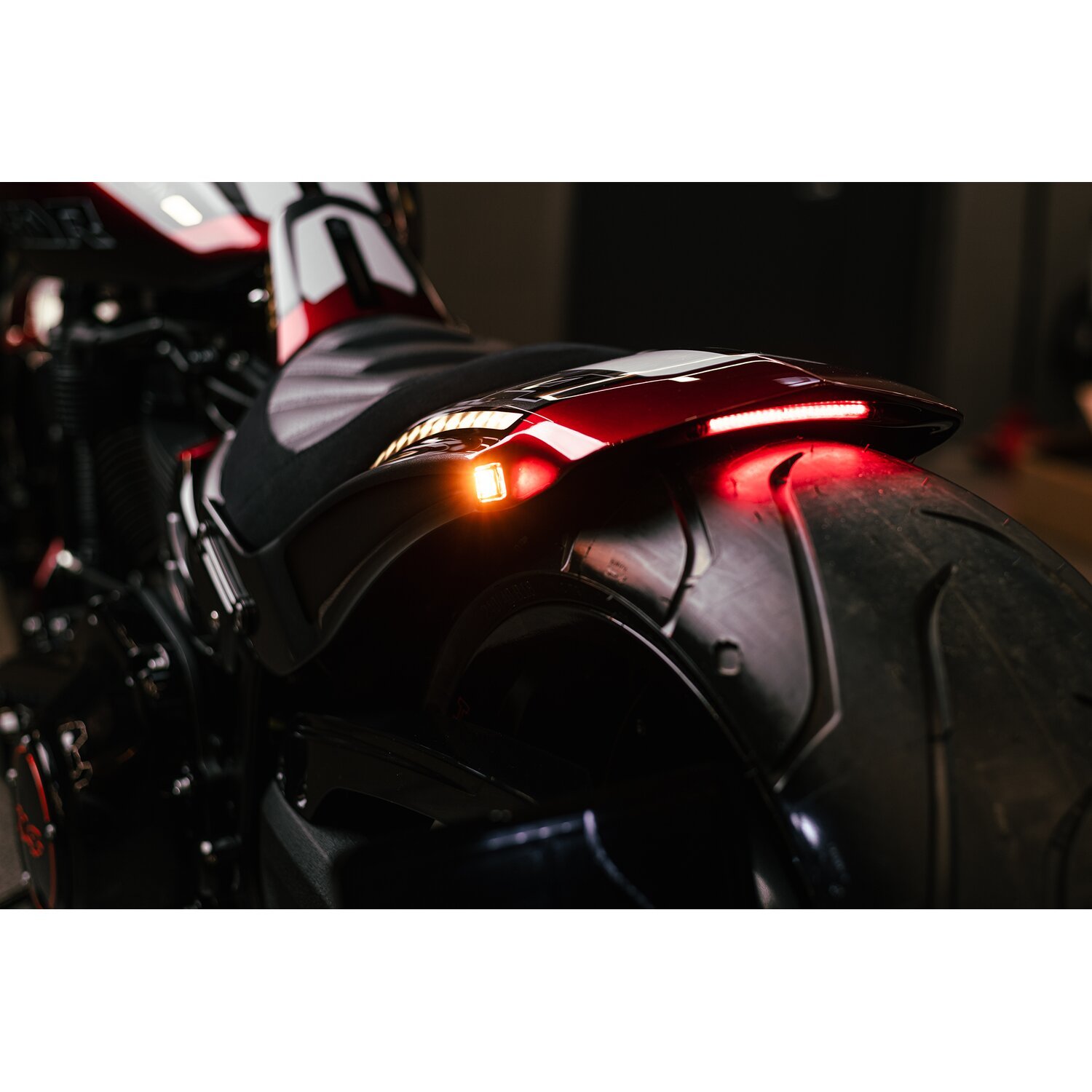 Killer Custom, 'Avenger' rear fender kit. No int. struts, Unpainted, Raw