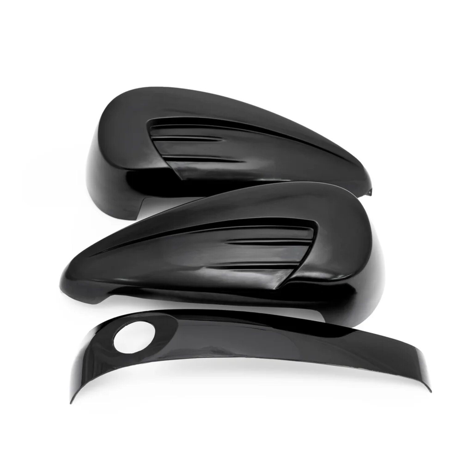 Killer Custom, 'Avenger' M8 Softail gas tank cover & console, Black, Gloss