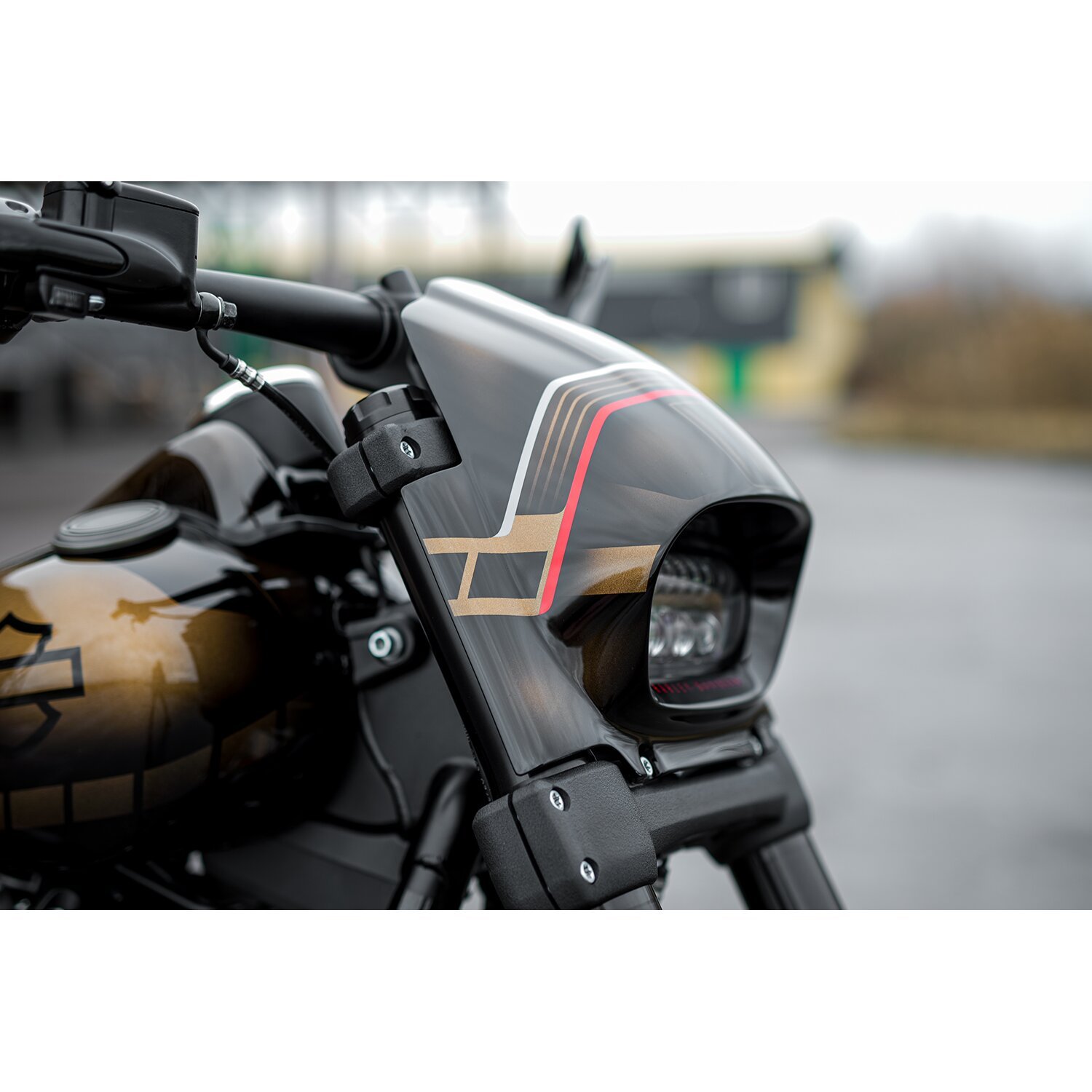 Killer Custom, 'Aggressor' headlamp fairing, Unpainted