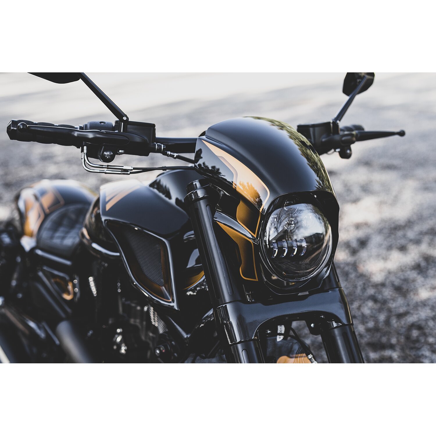 Killer Custom, 'Aggressor' headlamp fairing, Unpainted, Raw
