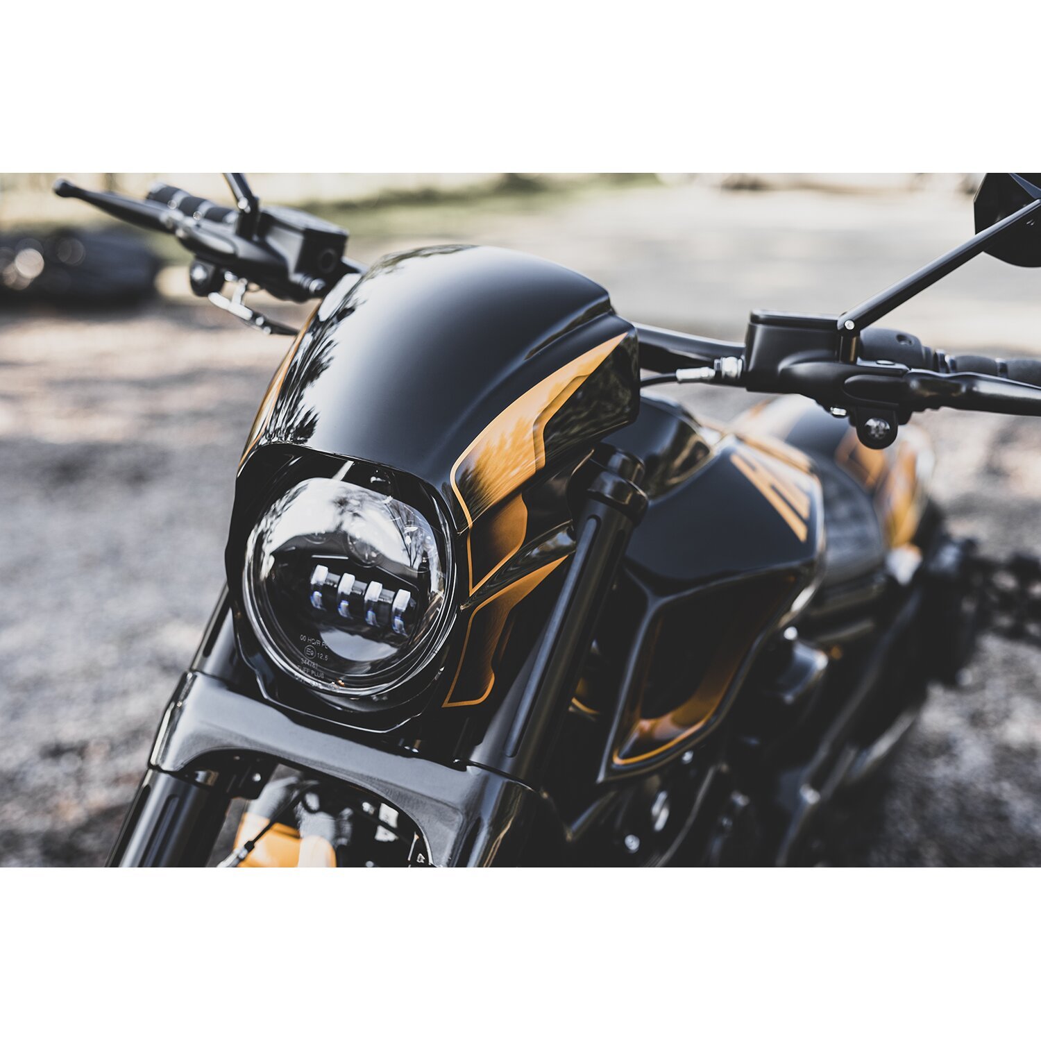 Killer Custom, 'Aggressor' headlamp fairing, Unpainted, Raw