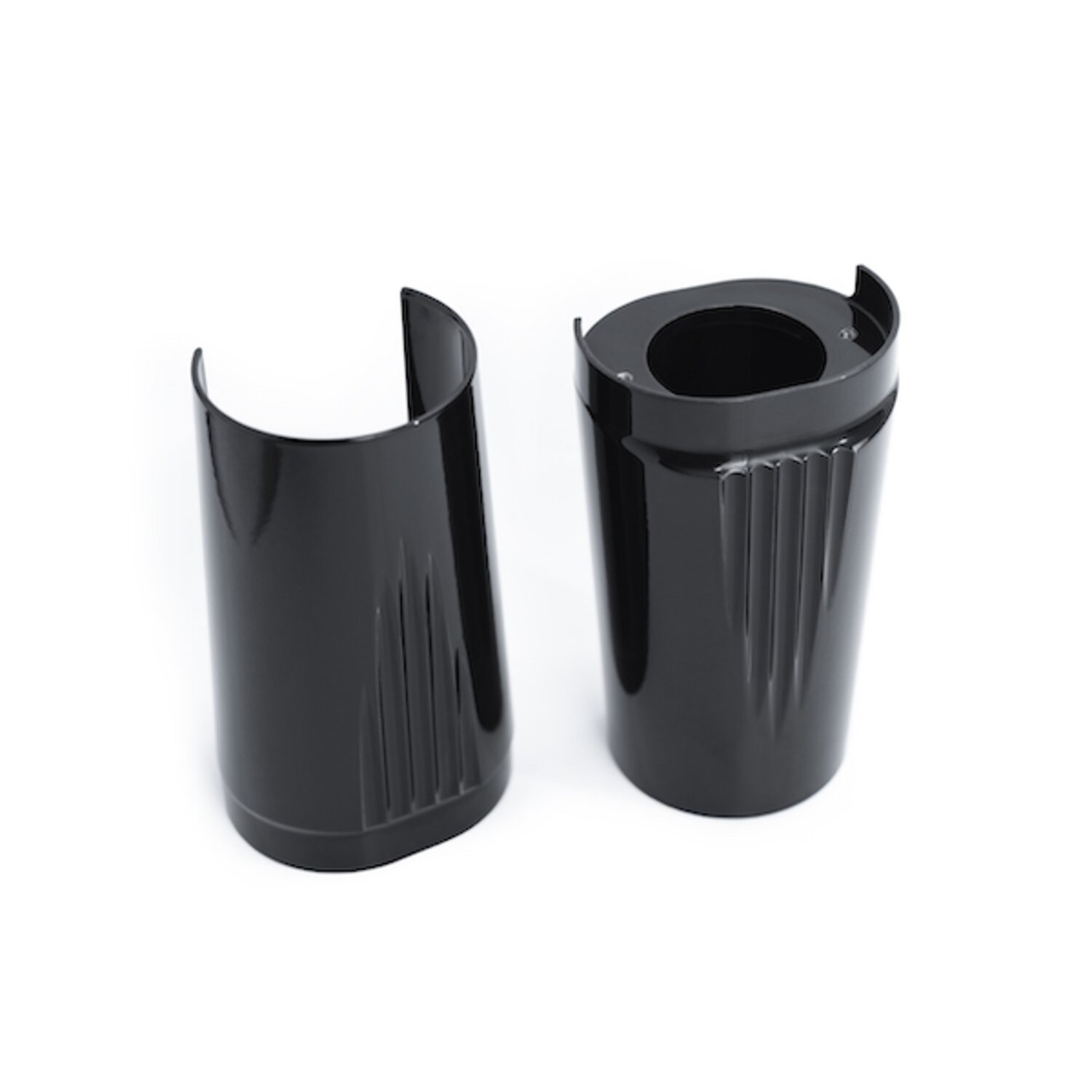 Killer Custom, upper fork covers for 5.50" wide wheels, Black, Gloss