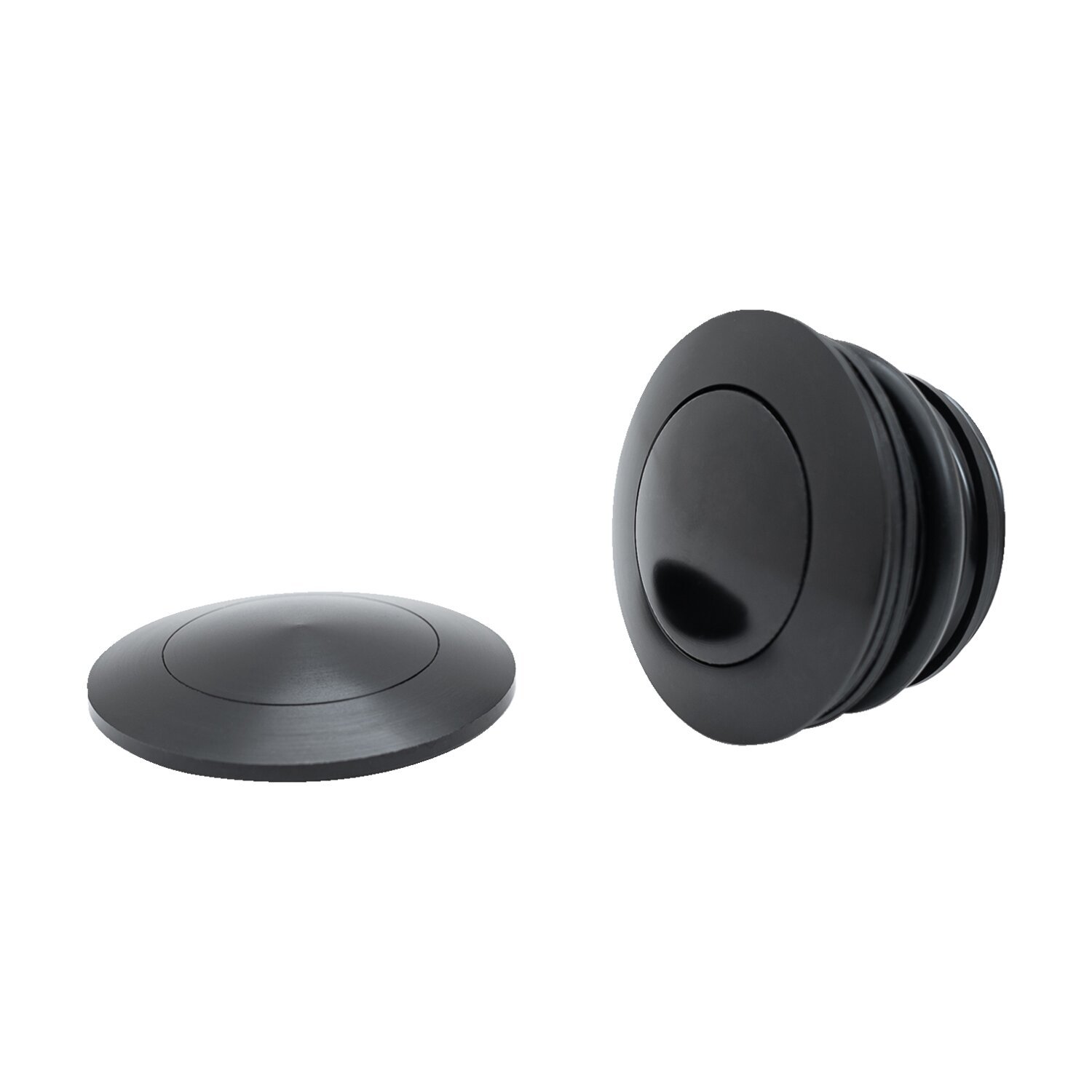 Killer Custom, flush-mount fuel cap kit. Black, Gloss