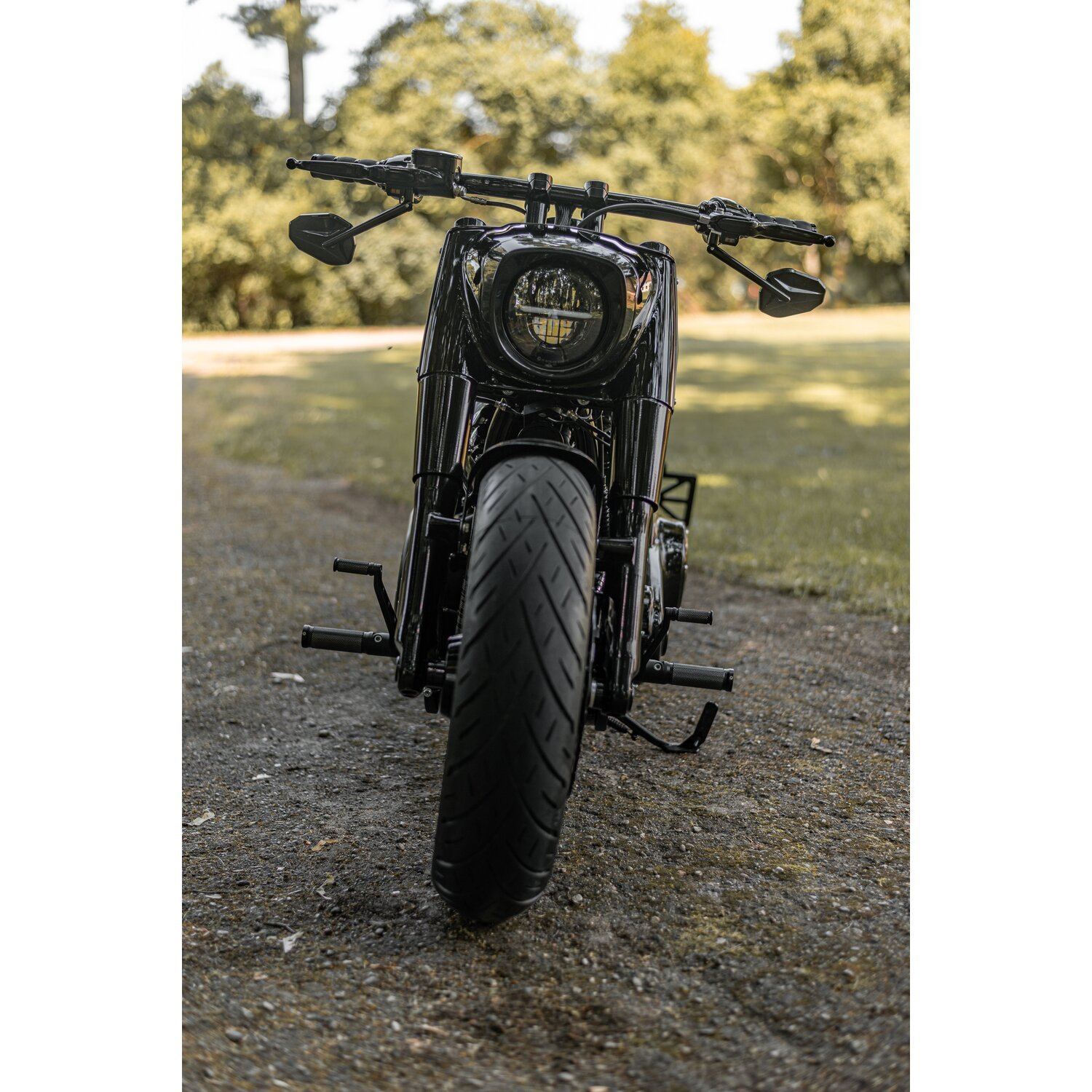 Killer Custom, Avenger 1-1/4" handlebar, Black, Powder Coated