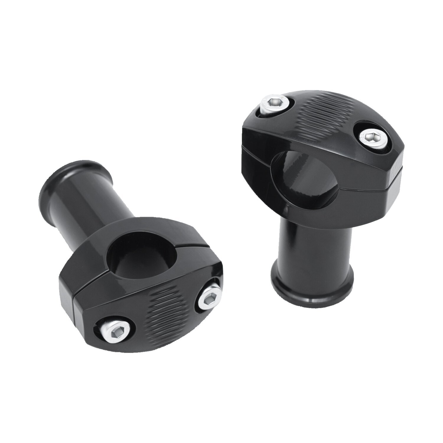 Killer Custom, 3" risers for 1-1/4" bars. Black, Gloss