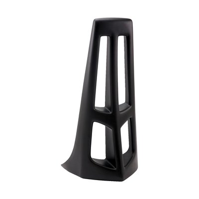 Unpainted matte black finish. Manufactured from ABS material with precision machining and drilling done on 5-axis CNC machines for a perfect and hassle free fitment. Offers a totally different look to this 'very in sight' part. Included is a new steel mounting bracket and hardware to make the transition effortless. 
Note: With approval. Check your local MCS dealer or the MCS sales department for exact type of approval and validity on bike model and years on the test report.