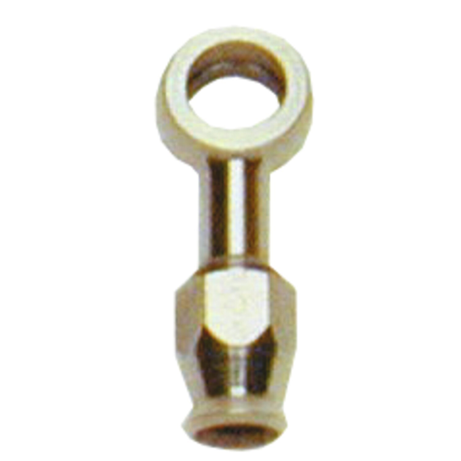 Goodridge, 7/16" (11mm) banjo fitting straight, Chrome