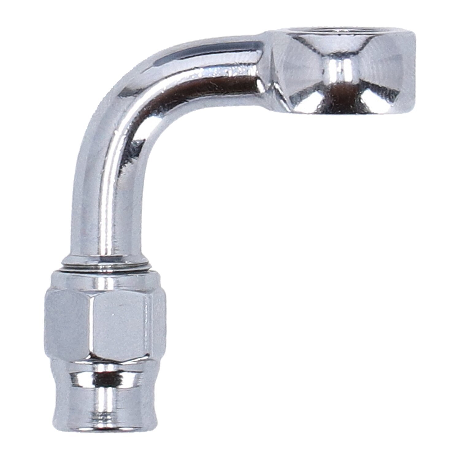 Goodridge, 3/8" (10mm) banjo fitting 90 degree bend