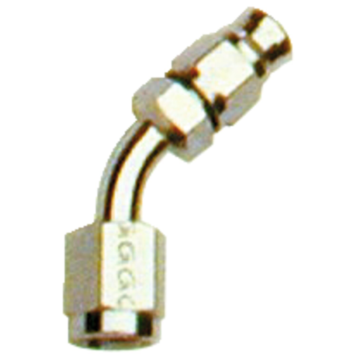 Goodridge, hose end 45 degree bend tube, Chrome
