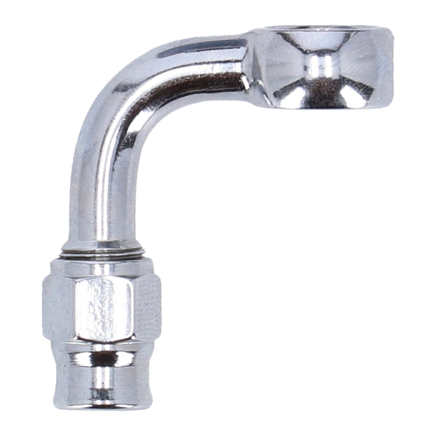 Goodridge, 7/16" (11mm) banjo fitting 90 degree bend
