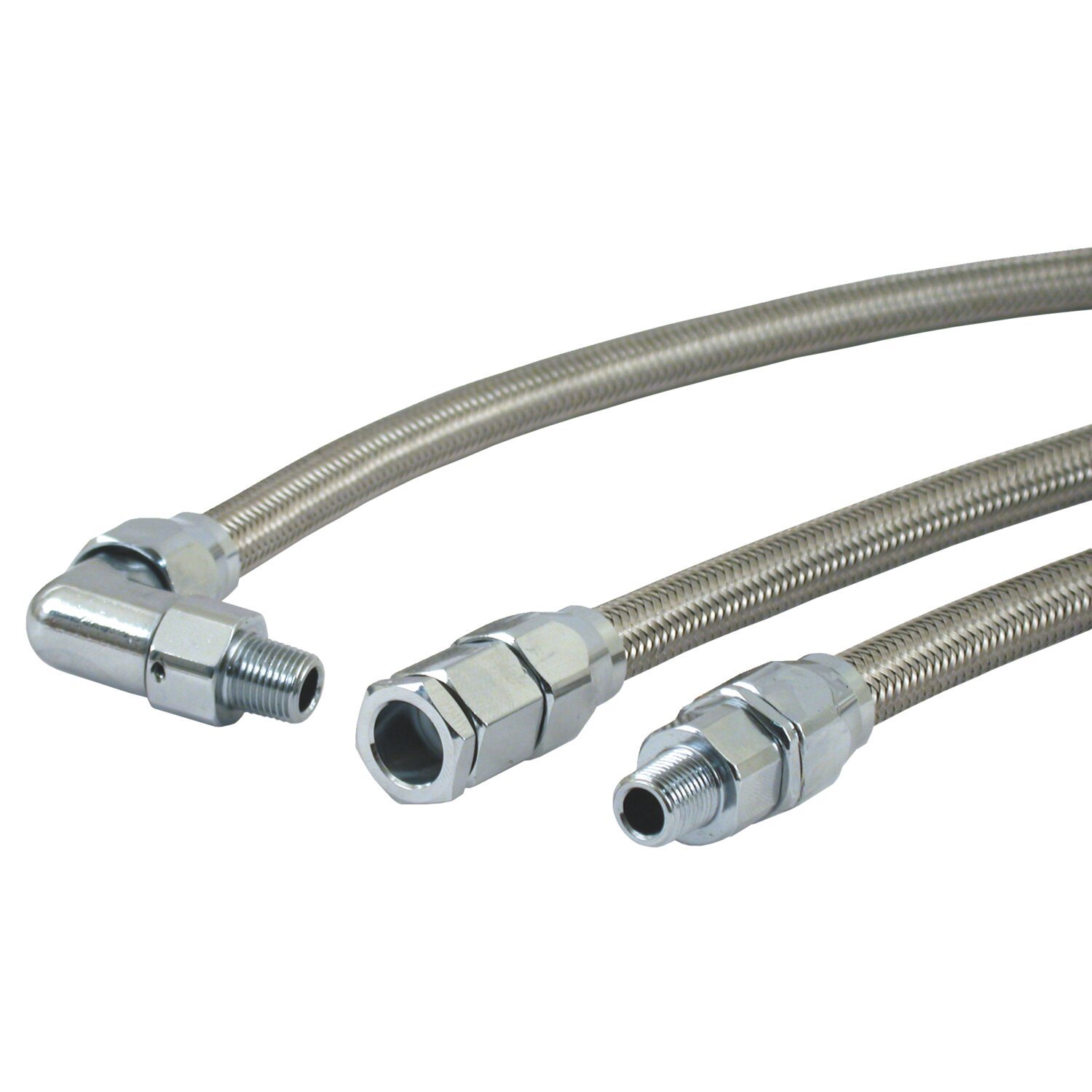 Goodridge, braided oil line kit, Unpainted