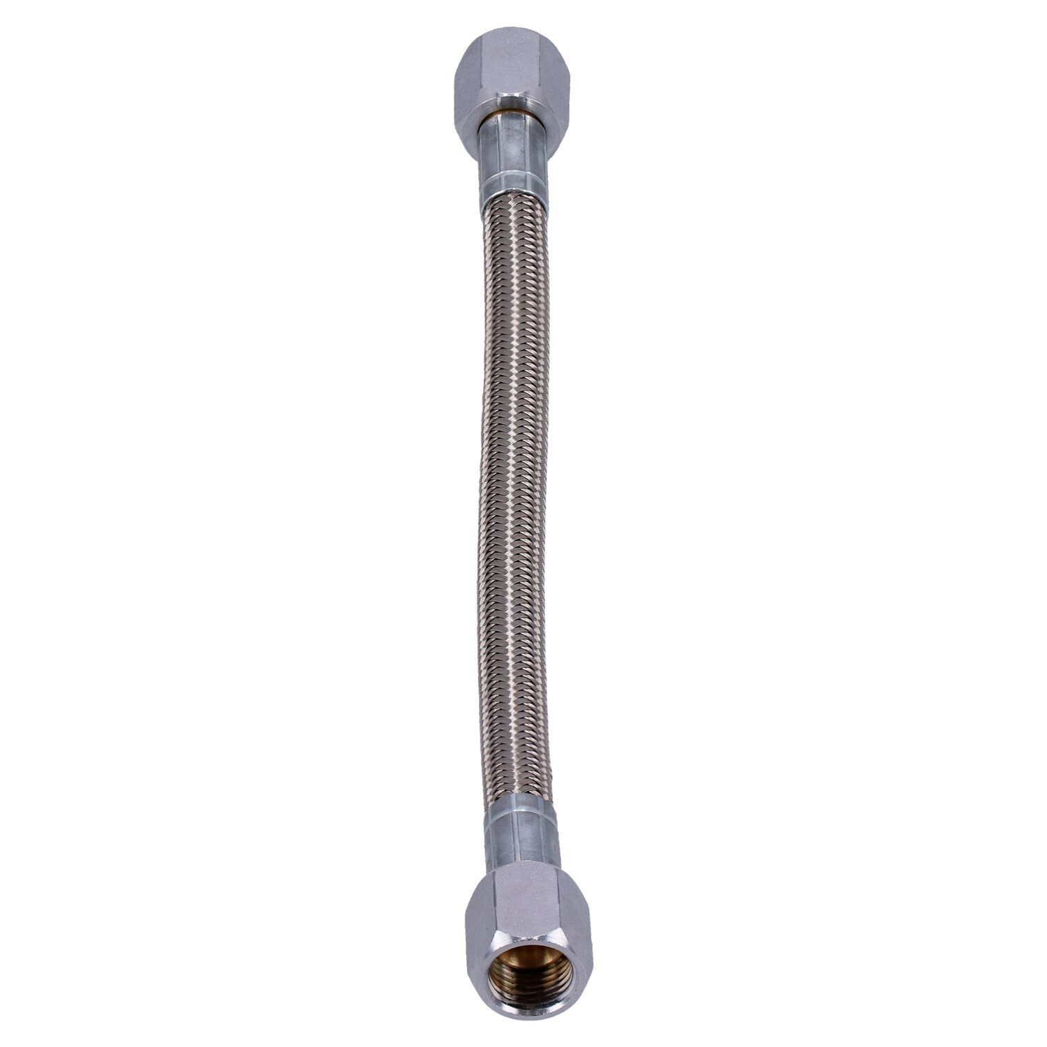 Goodridge, universal pre-assembled oil line. 7", Chrome
