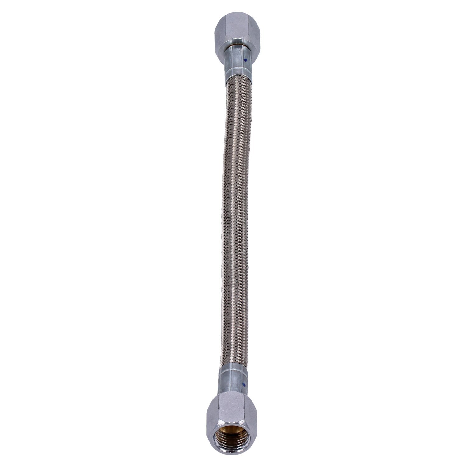 Goodridge, universal pre-assembled oil line. 8", Silver, Polished
