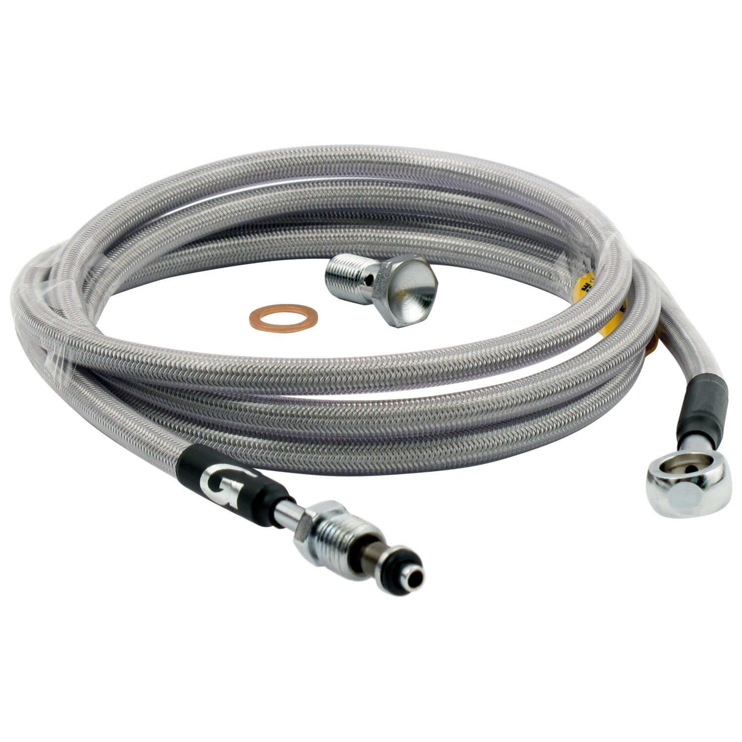 Goodridge hydraulic clutch line kit 62", clear coated