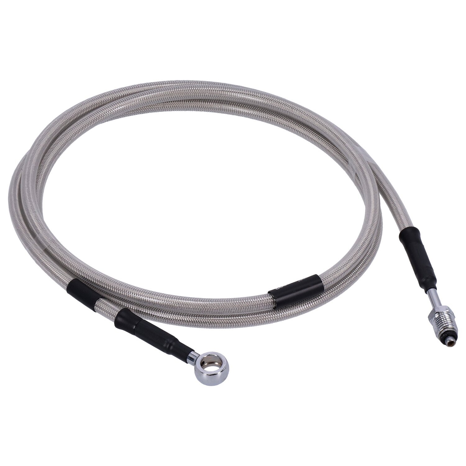 Goodridge hydraulic clutch line kit 63", clear coated, Silver