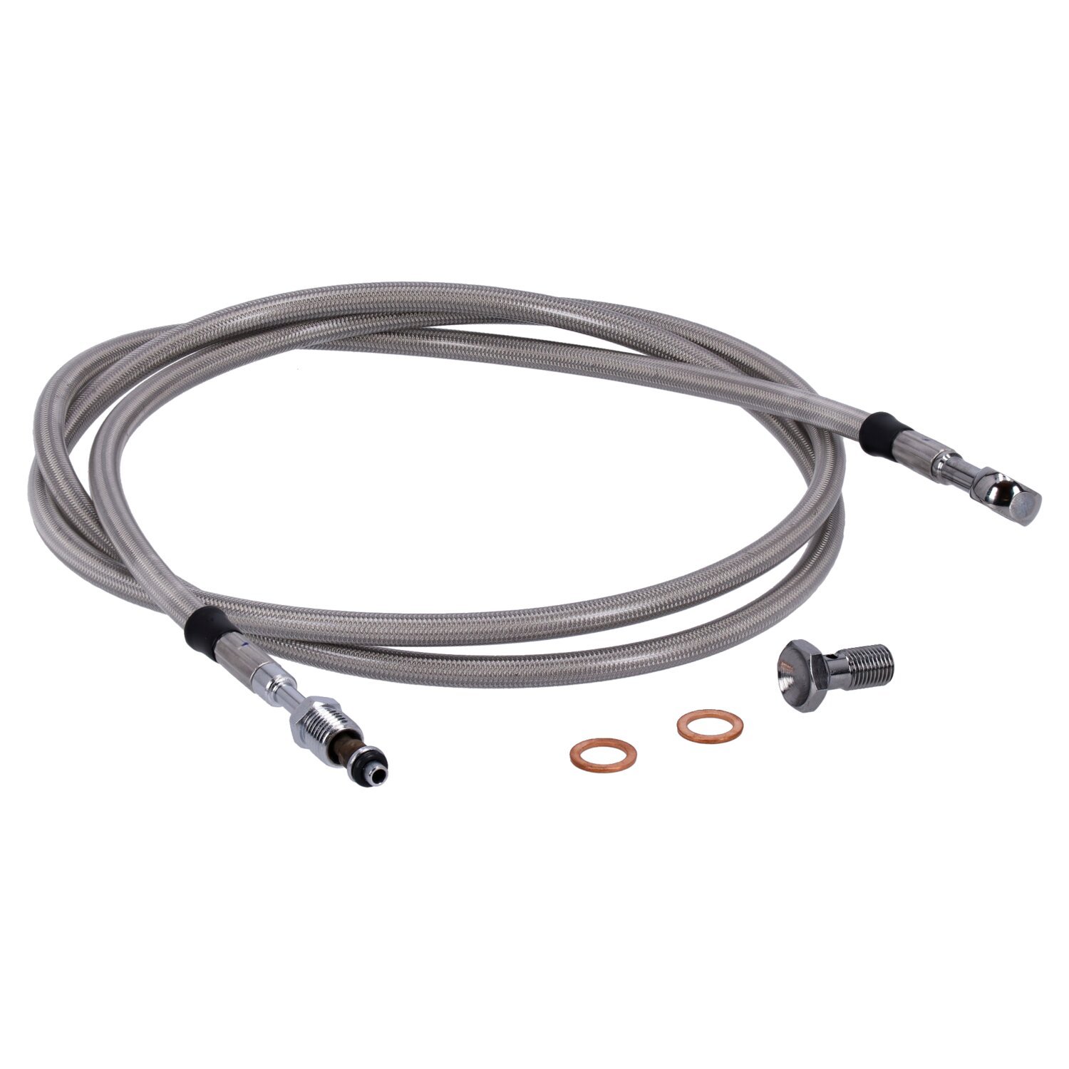 Goodridge hydraulic clutch line kit 65", clear coated