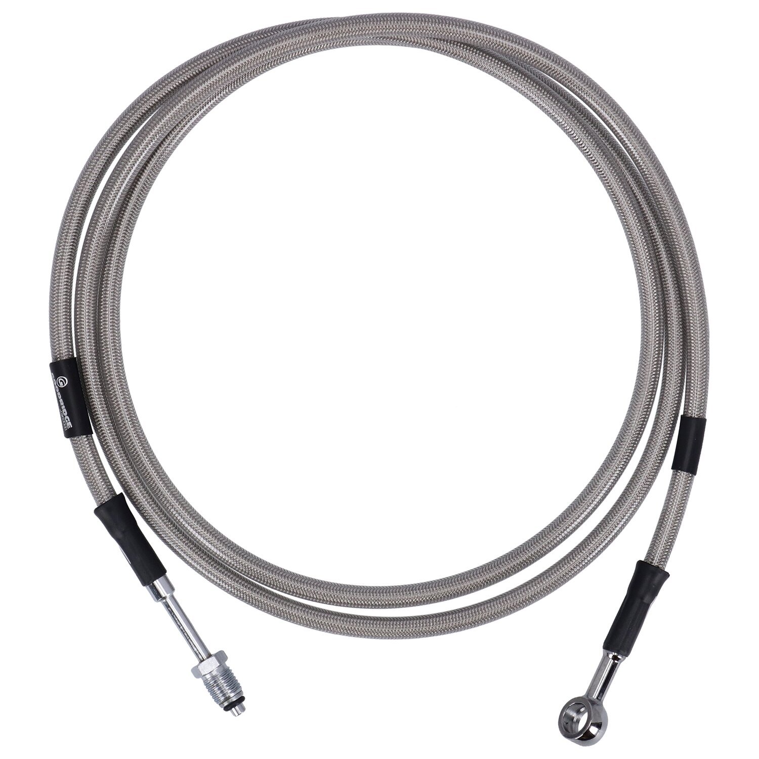 Goodridge hydraulic clutch line kit 69", clear coated, Silver
