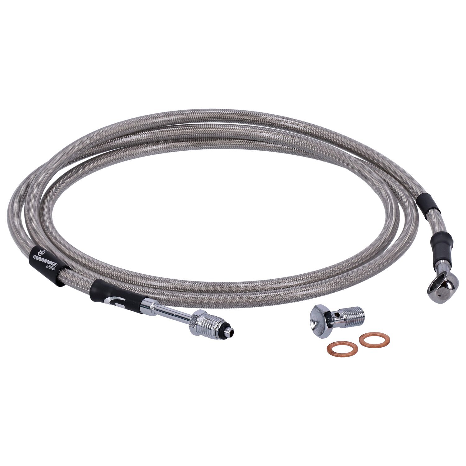 Goodridge hydraulic clutch line kit 69", clear coated