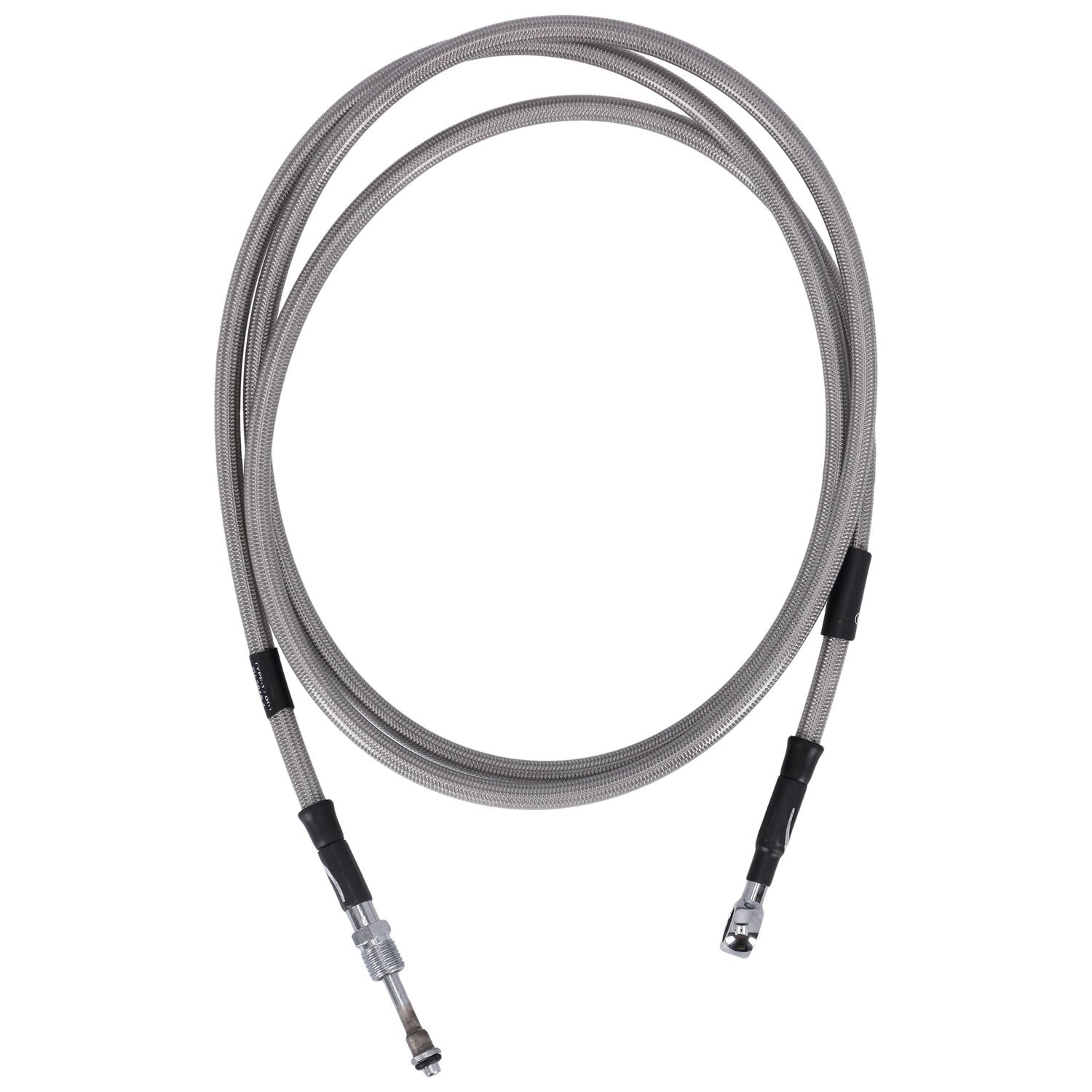 Goodridge hydraulic clutch line kit 70", clear coated, Silver
